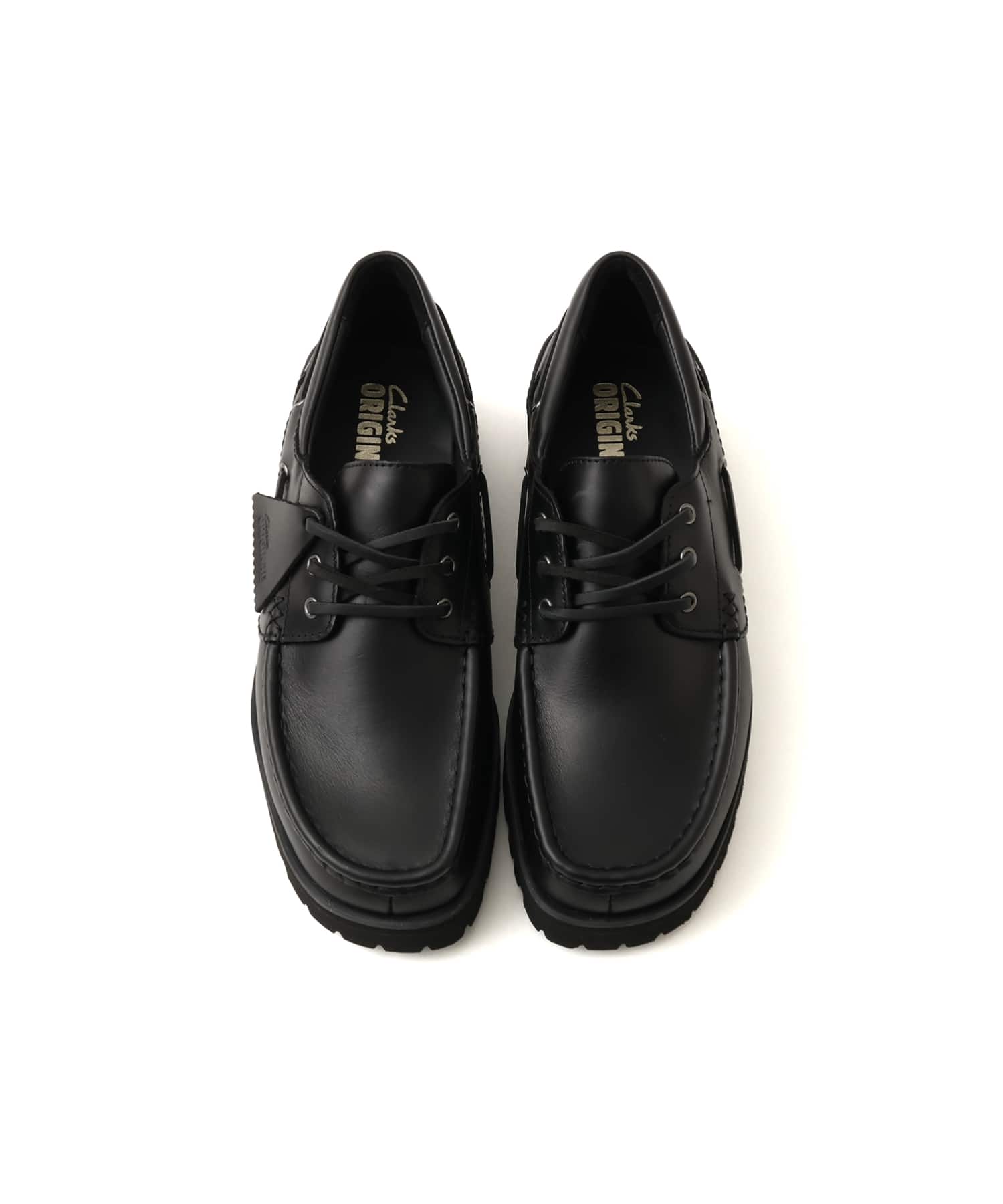 CLARKS Yukoner Boat Black Leatherの画像