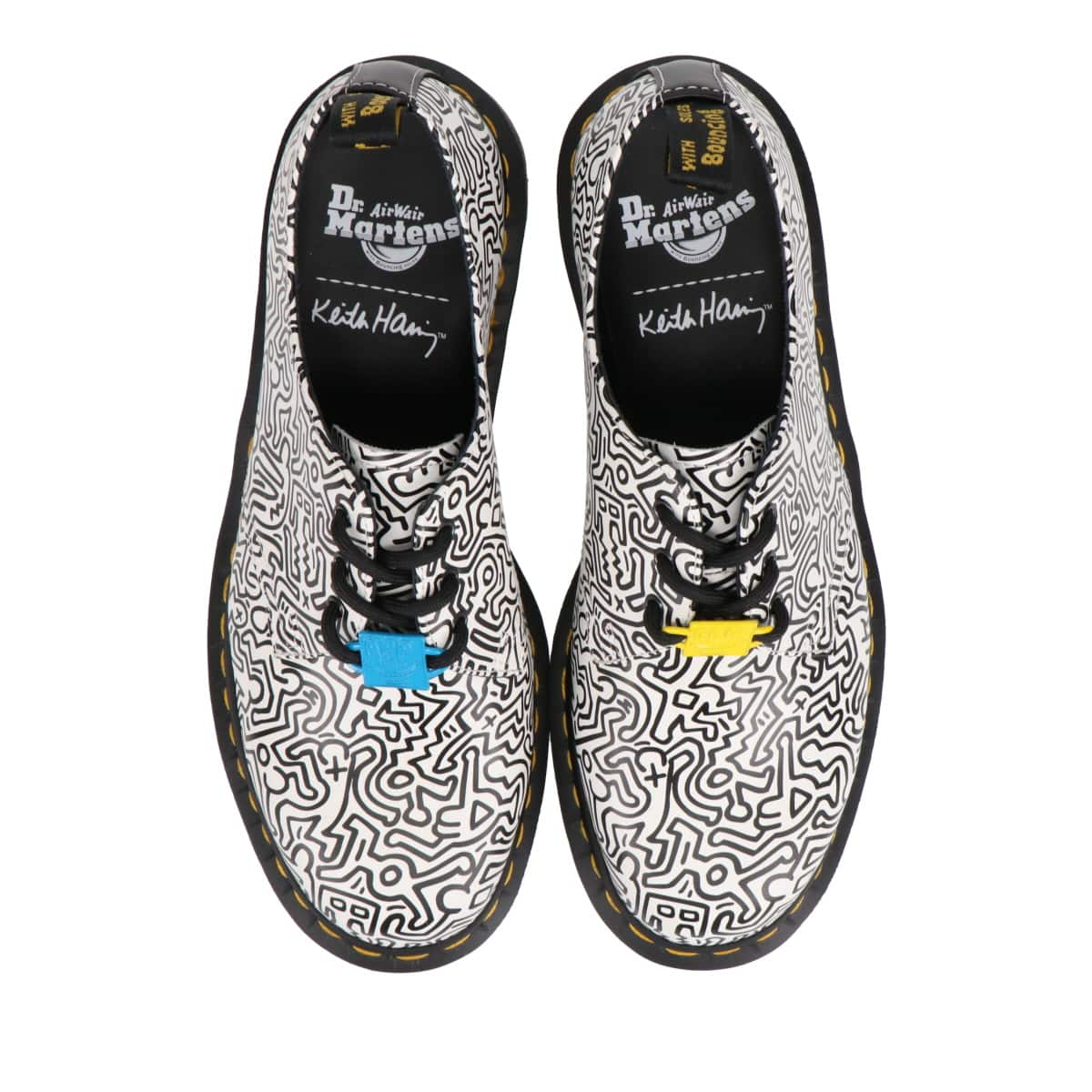 Dr Martens Keith Haring 1461 Kh Fig Black White Kh Fig Smooth Black 21ss I