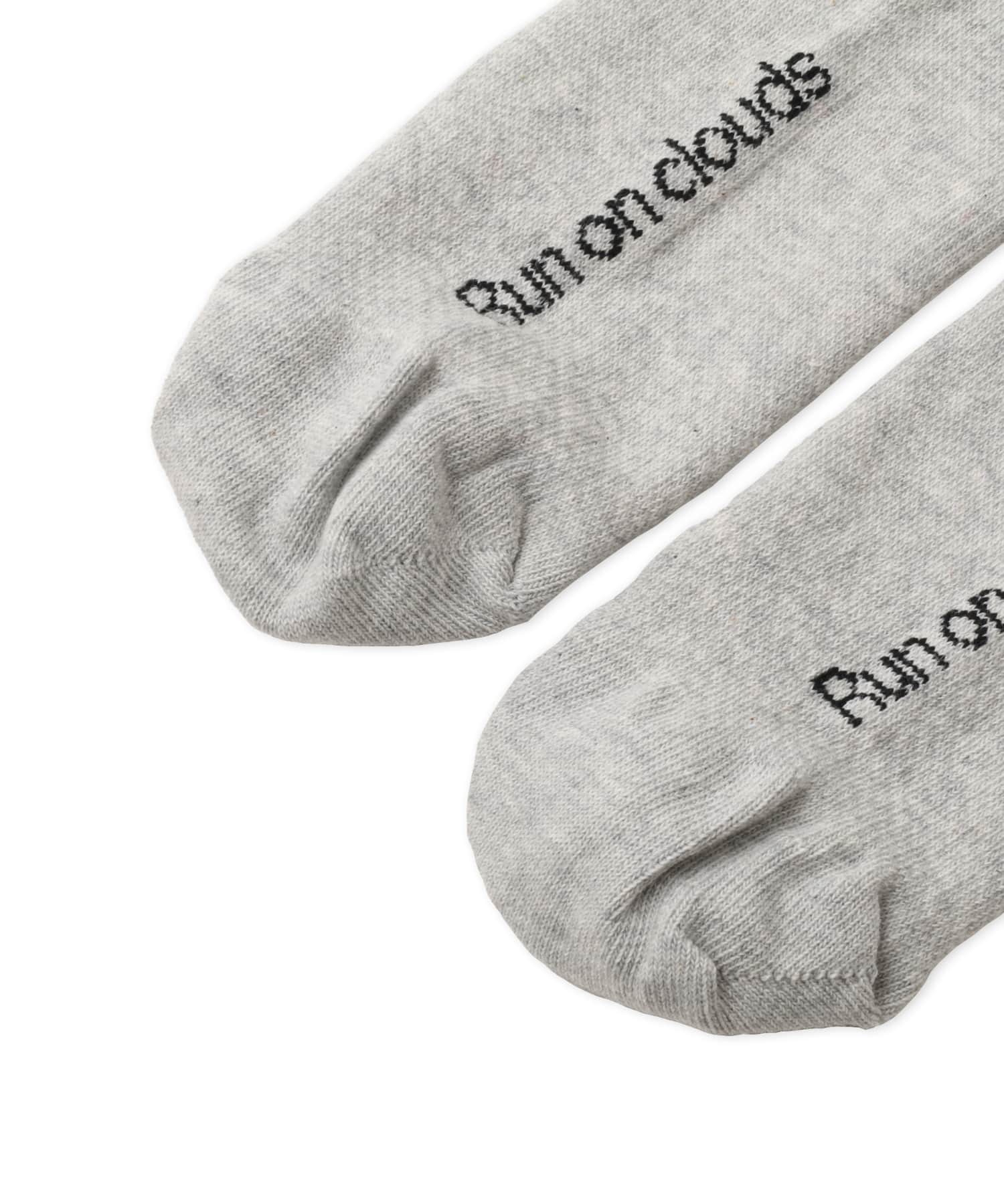 On Logo Sock High 3P HEATHER GRAYの画像