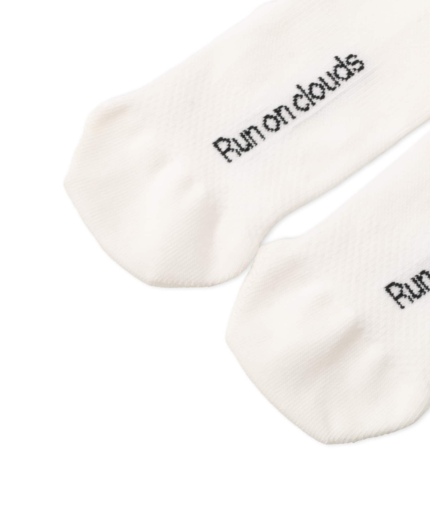 On Logo Sock Mid 3P WHITEの画像