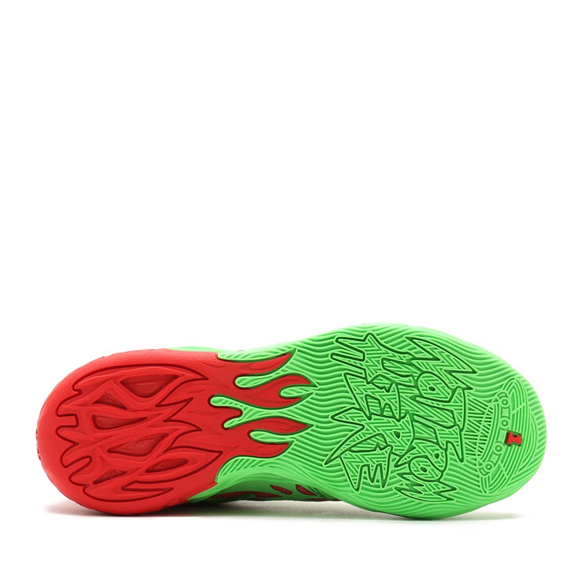 PUMA MB.04 TMNT R&D FLURO GREEN PES-PUMA RED-DARの画像
