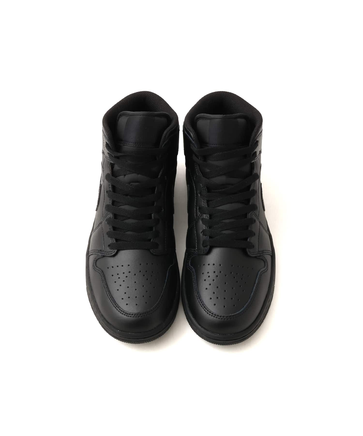 JORDAN BRAND AIR JORDAN 1 MID BLACK/BLACK-BLACKの画像