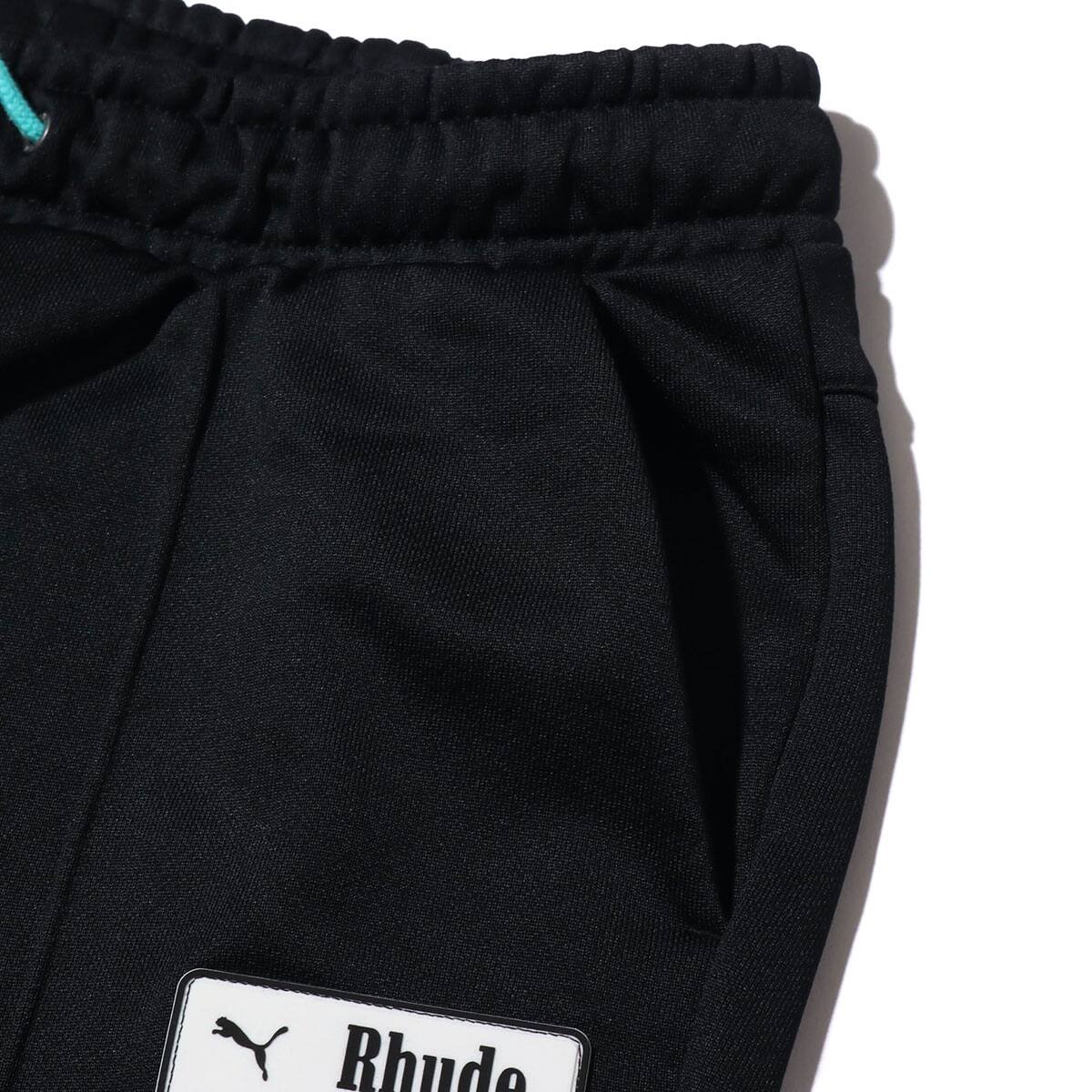 puma track shorts black