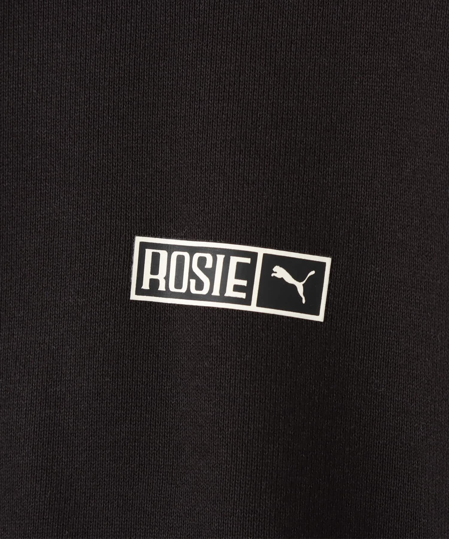 PUMA PUMA x ROSE T7 OVERSIZED FULL-ZIP HOODIE TR PUMA BLACKの画像