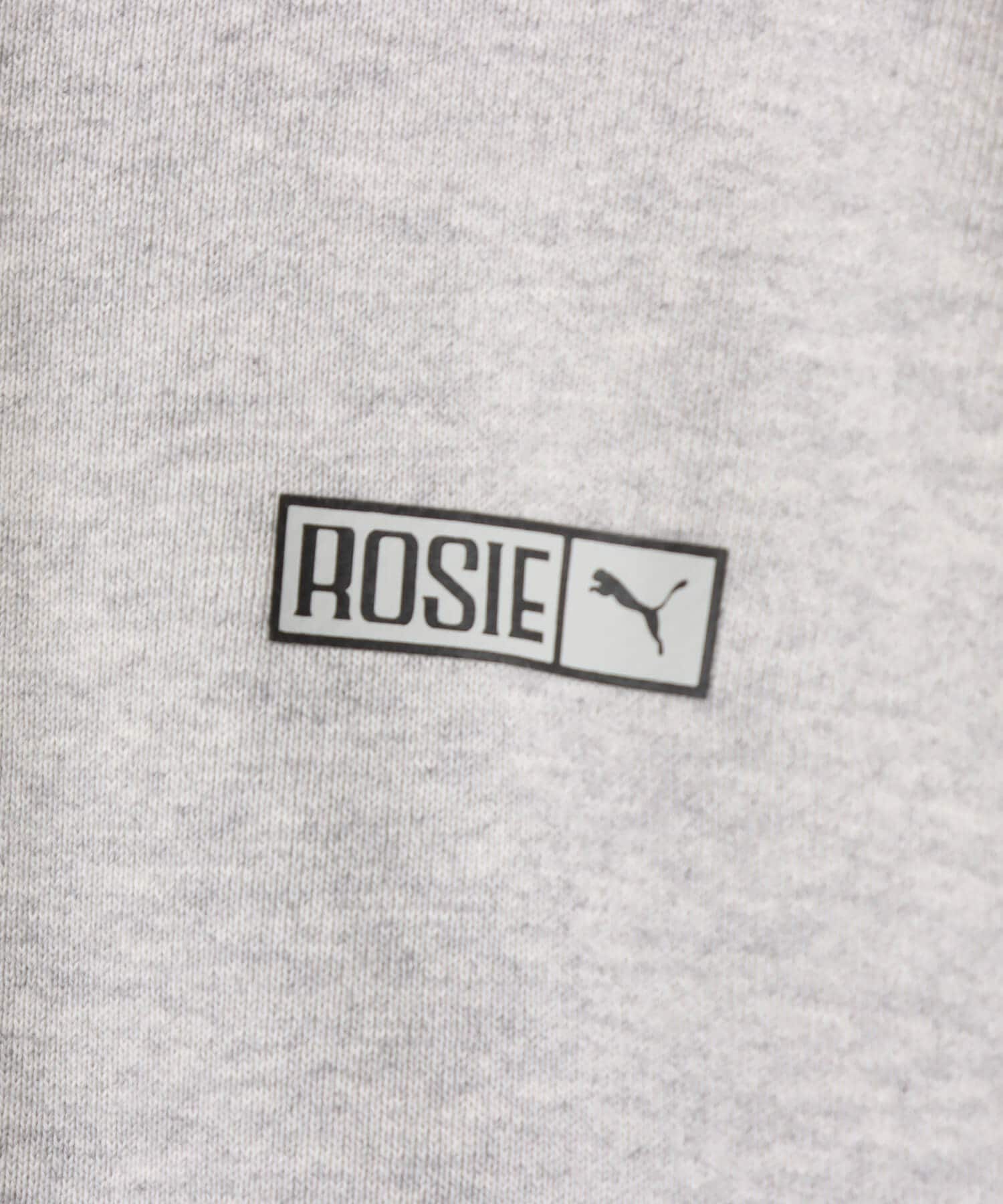 PUMA PUMA x ROSE T7 OVERSIZED FULL-ZIP HOODIE TR FLAT LIGHT GRAY HEATHERの画像