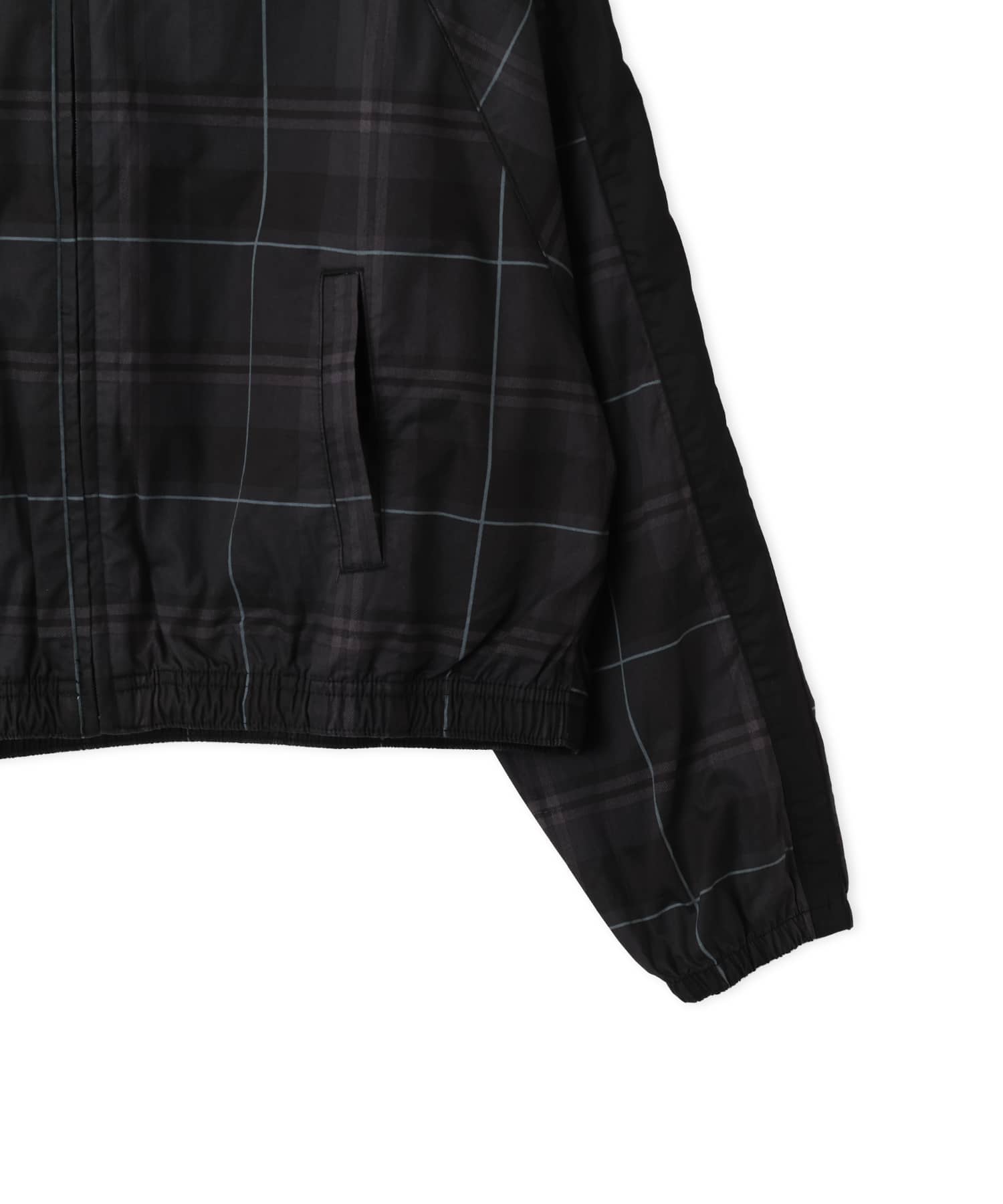PUMA T7 RELAXED TARTAN WOVEN JACKET PUMA BLACKの画像