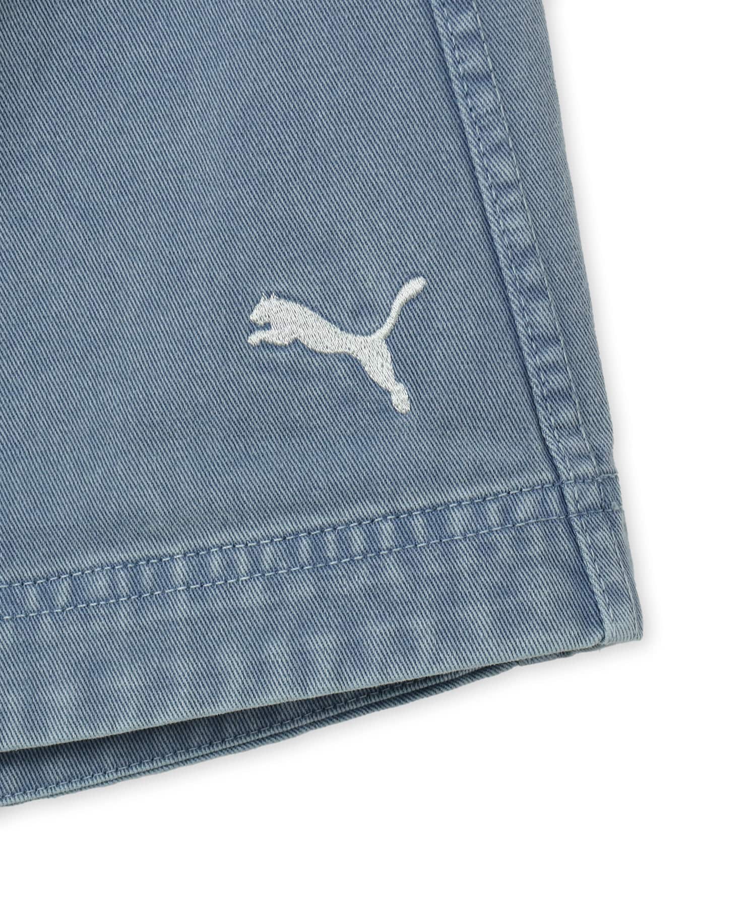 PUMA FUTURE.PUMA.ARCHIVE WASHED TWILL SKIRT COOL BLUEの画像