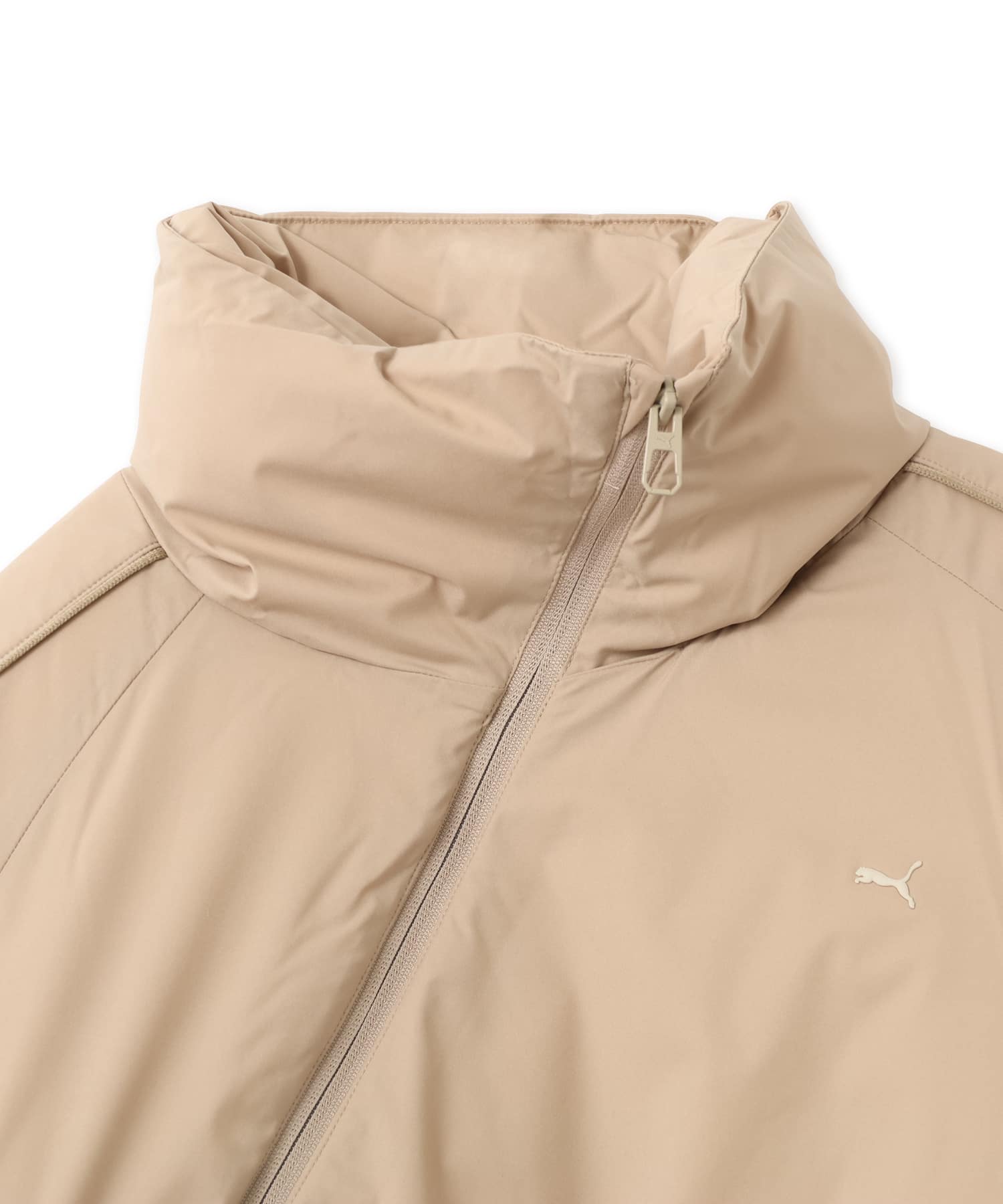 PUMA MATT TAFFETA PADDED JACKET ICE COFFEEの画像