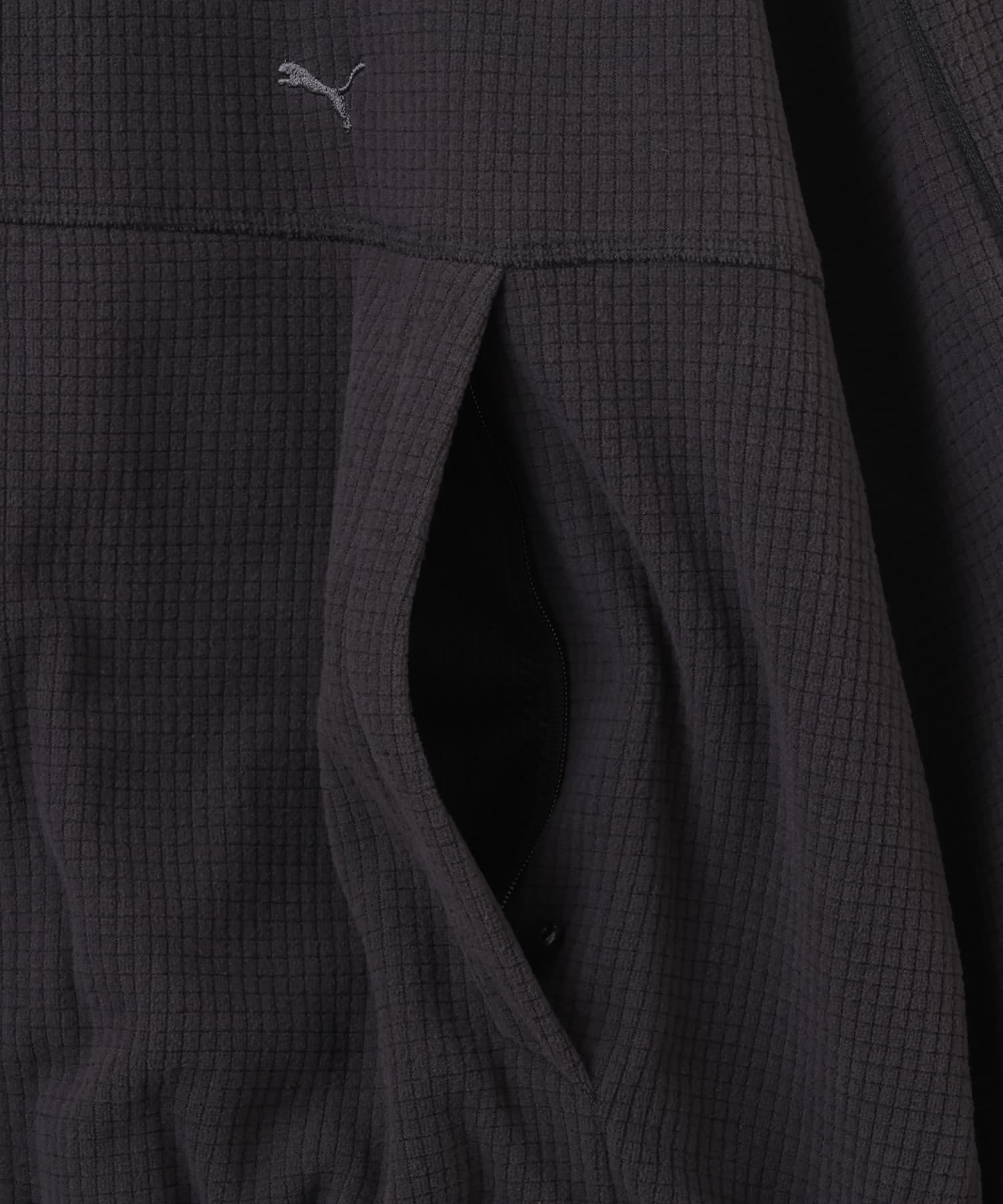 PUMA FLEECE ZIP-UP JACKET WS PUMA BLACKの画像