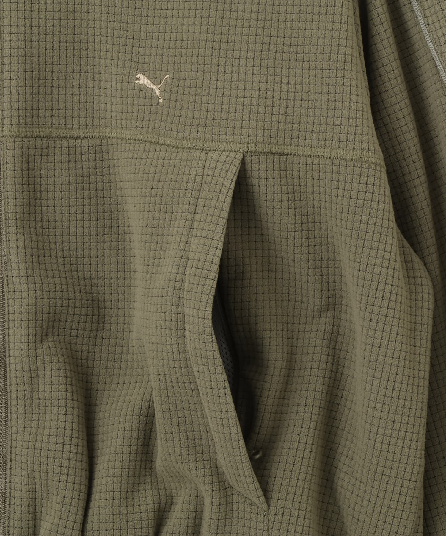 PUMA FLEECE ZIP-UP JACKET WS LODEN GREENの画像