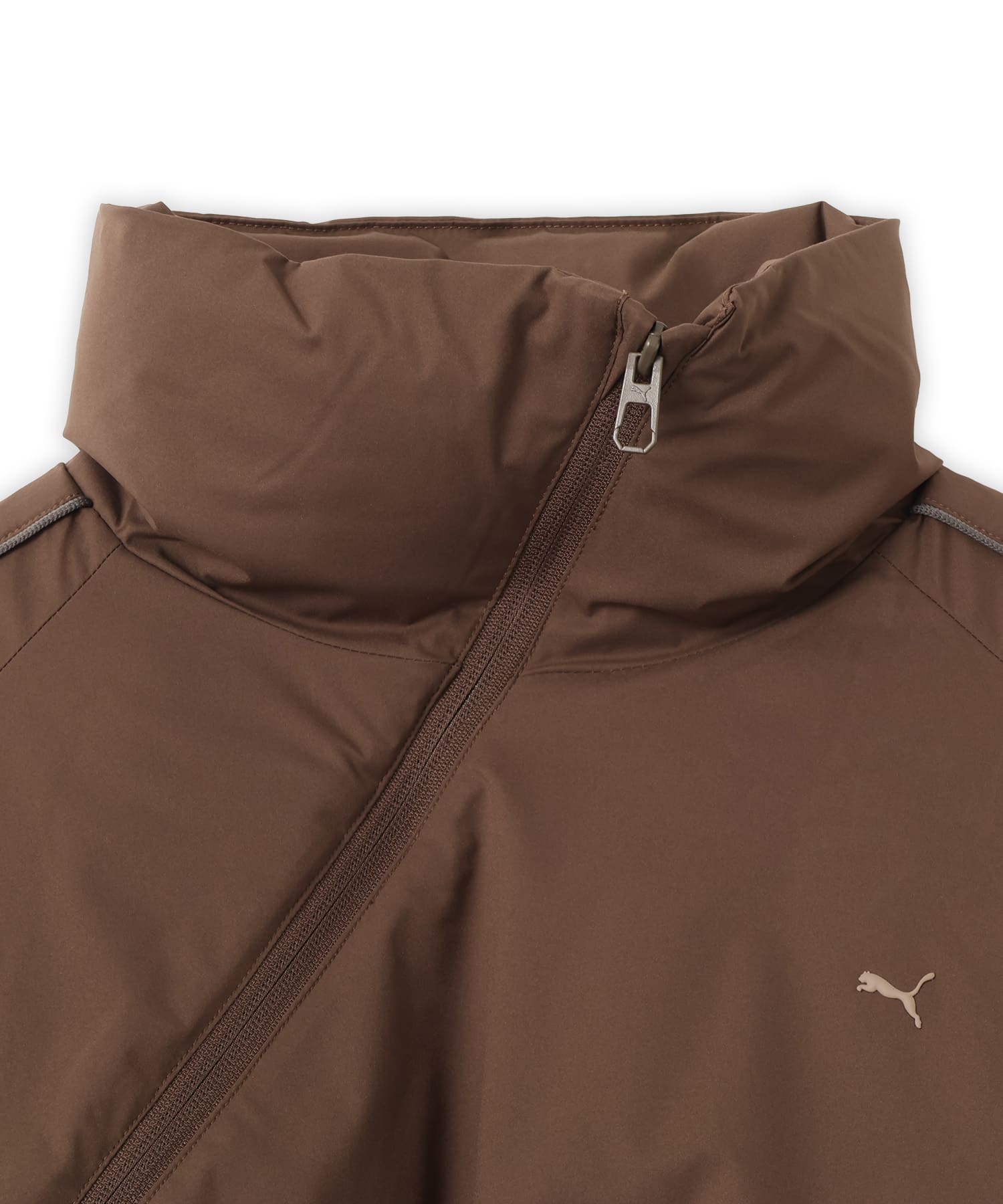 PUMA MATT TAFFETA PADDED JACKET WS CHOCOLATEの画像