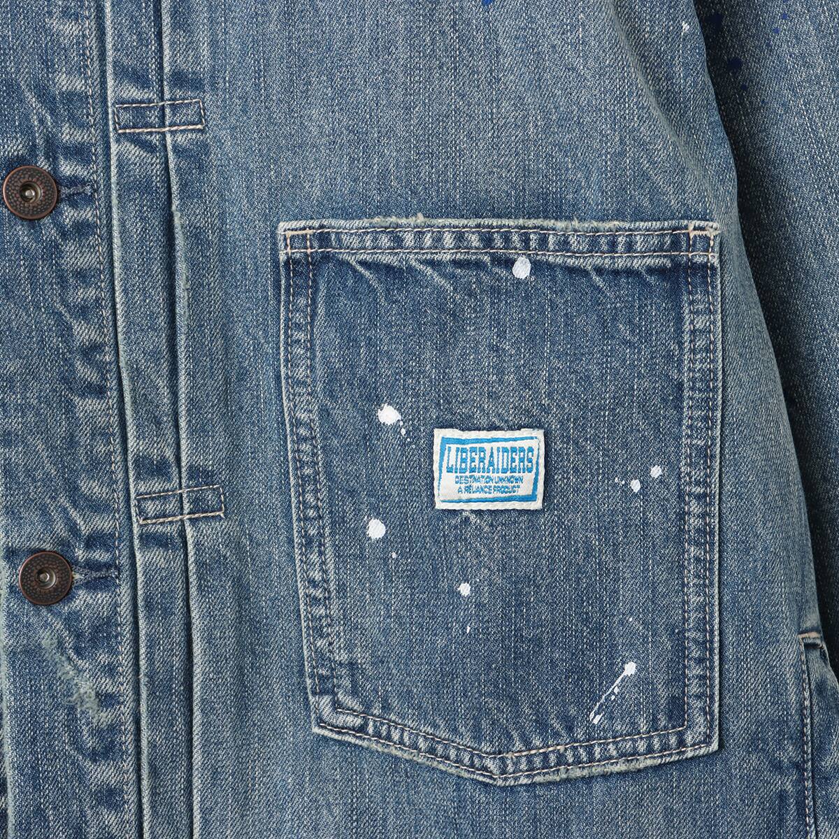 LIBERAIDERS TRIBAL DENIM JACKET HW HARD WASHの画像