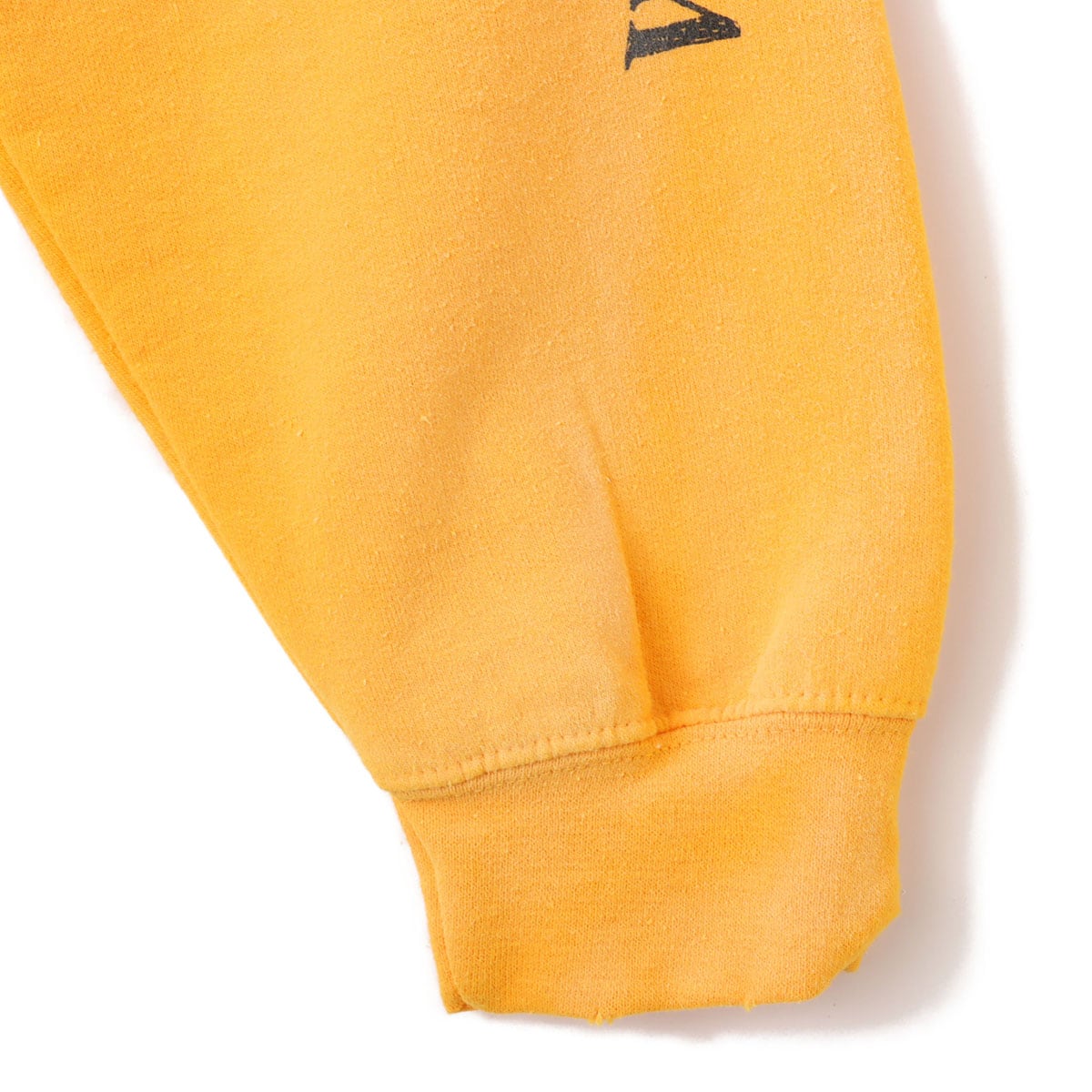 LIBERAIDERS HANDWRITING PRINT CREWNECK YELLOWの画像