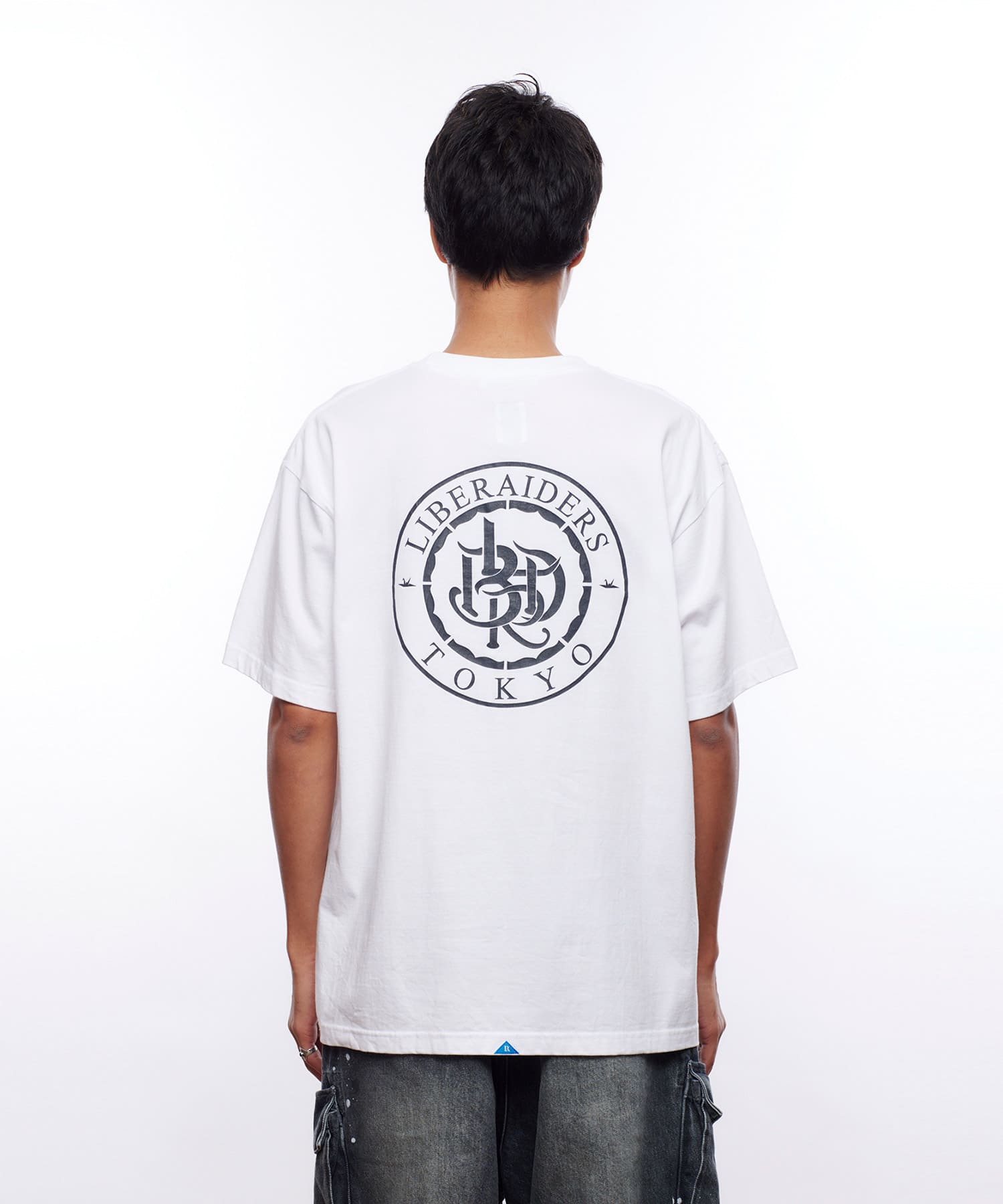LIBERAIDERS EMBLEM TEE WHITEの画像