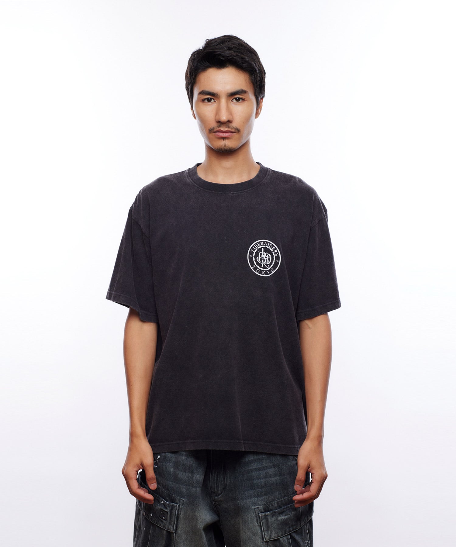 LIBERAIDERS EMBLEM TEE BLACKの画像