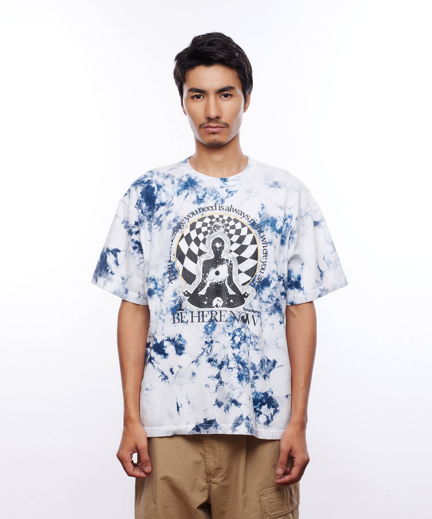 LIBERAIDERS BE HERE NOW TIE-DYE TEE TIE DYEの画像