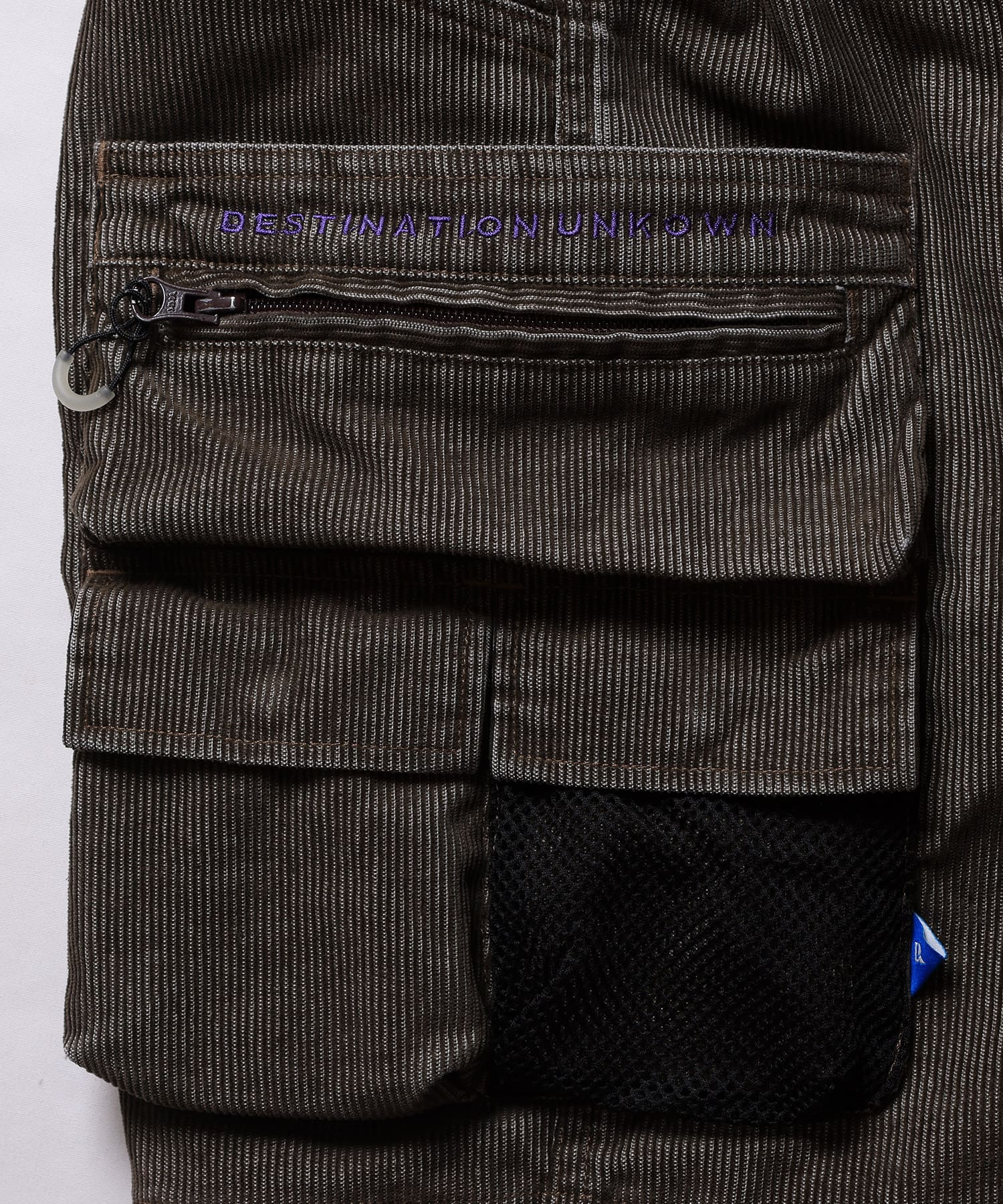 LIBERAIDERS CORDUROY UTILITY SHORTS BROWNの画像