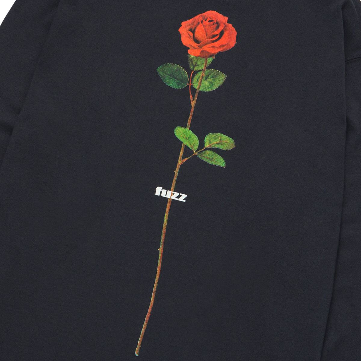 fuzz BASIC LOGO L/S TEE BLACK 20HO-Iの画像