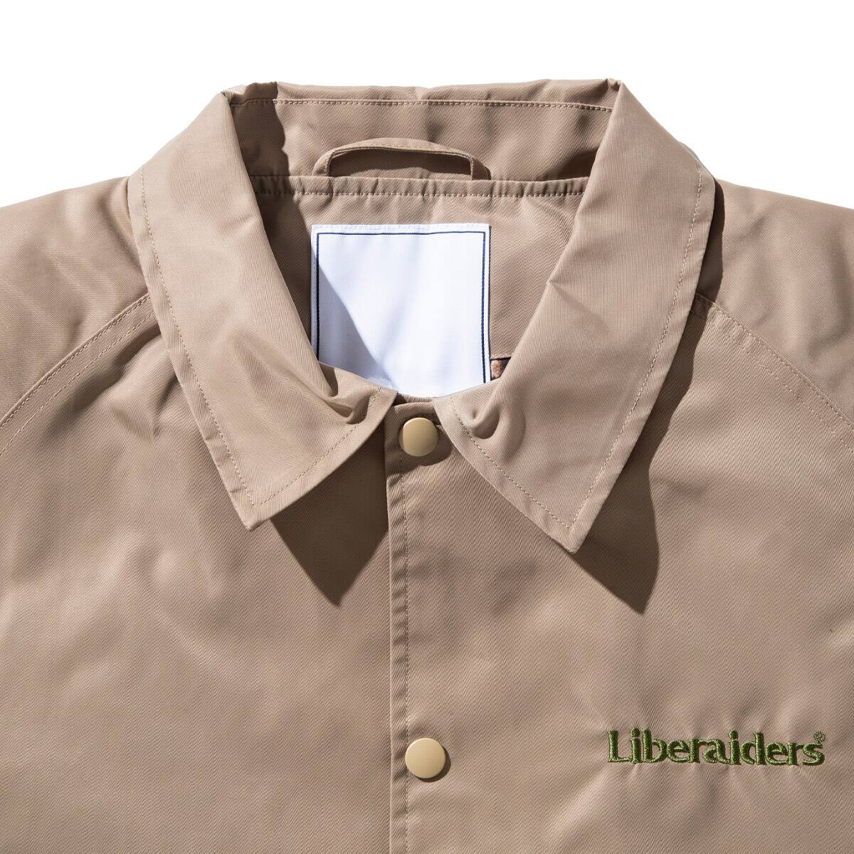 Liberaiders OG EMBROIDERY COACH JACKET BEIGE の画像