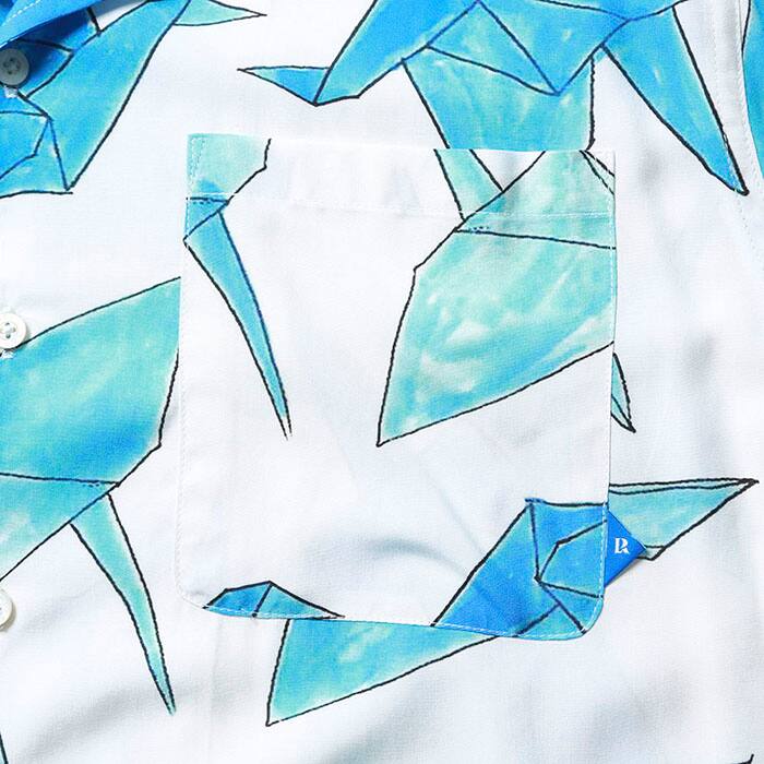 Liberaiders ORIGAMI RAYON SHIRT WHITE 21SP-Iの画像