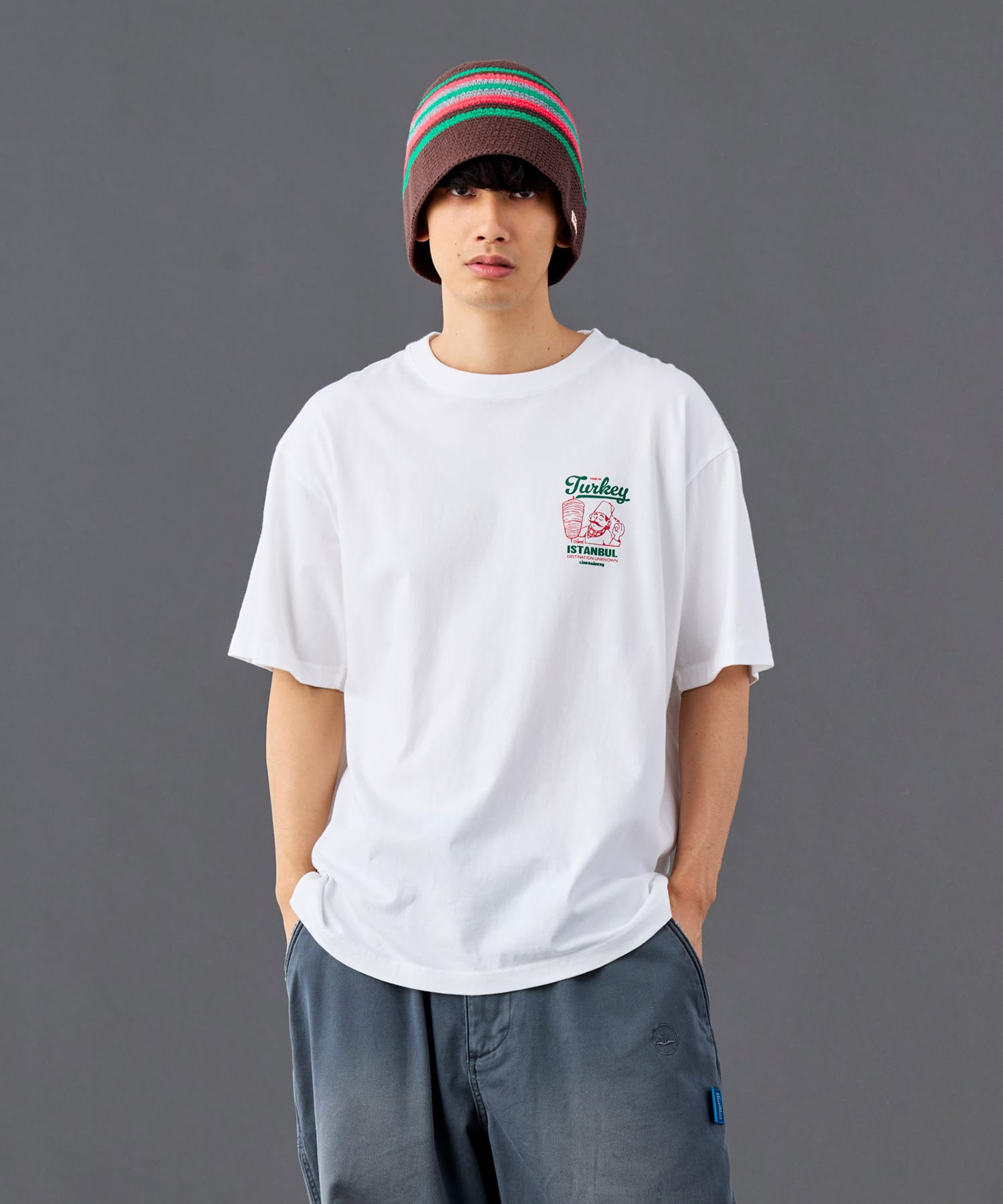 LIBERAIDERS LIBERAIDERS KEBAB TEE WHITEの画像