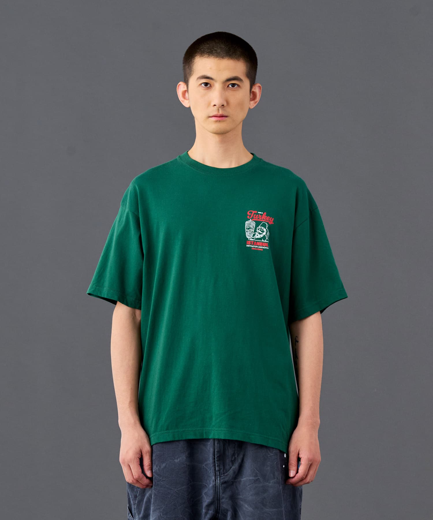 LIBERAIDERS LIBERAIDERS KEBAB TEE GREENの画像