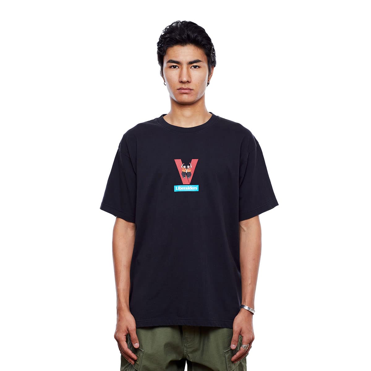 LIBERAIDERS VICTORY TEE BLACK 20SP-Iの画像