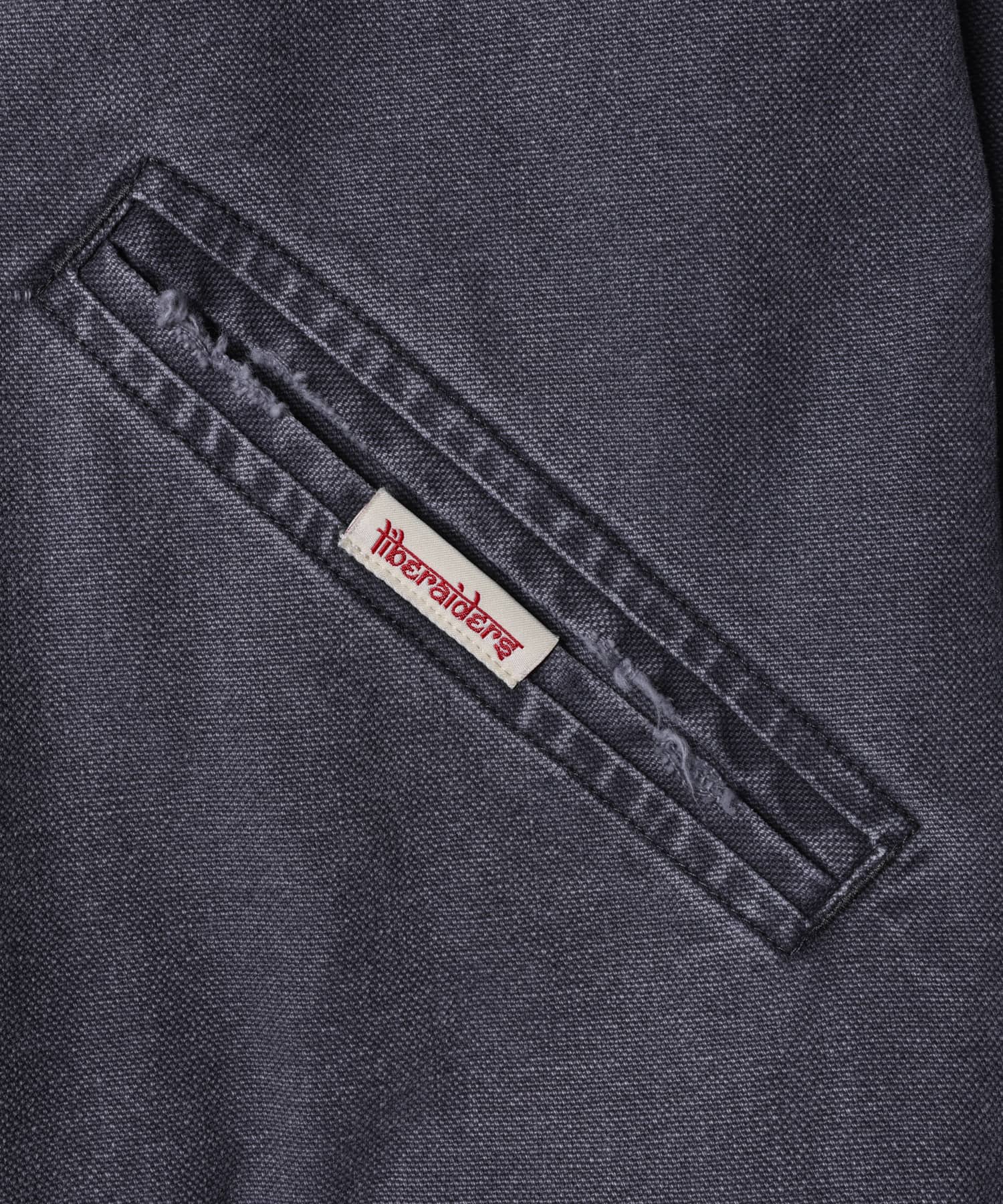 LIBERAIDERS GARMENT DYED WORK JACKET BLACKの画像