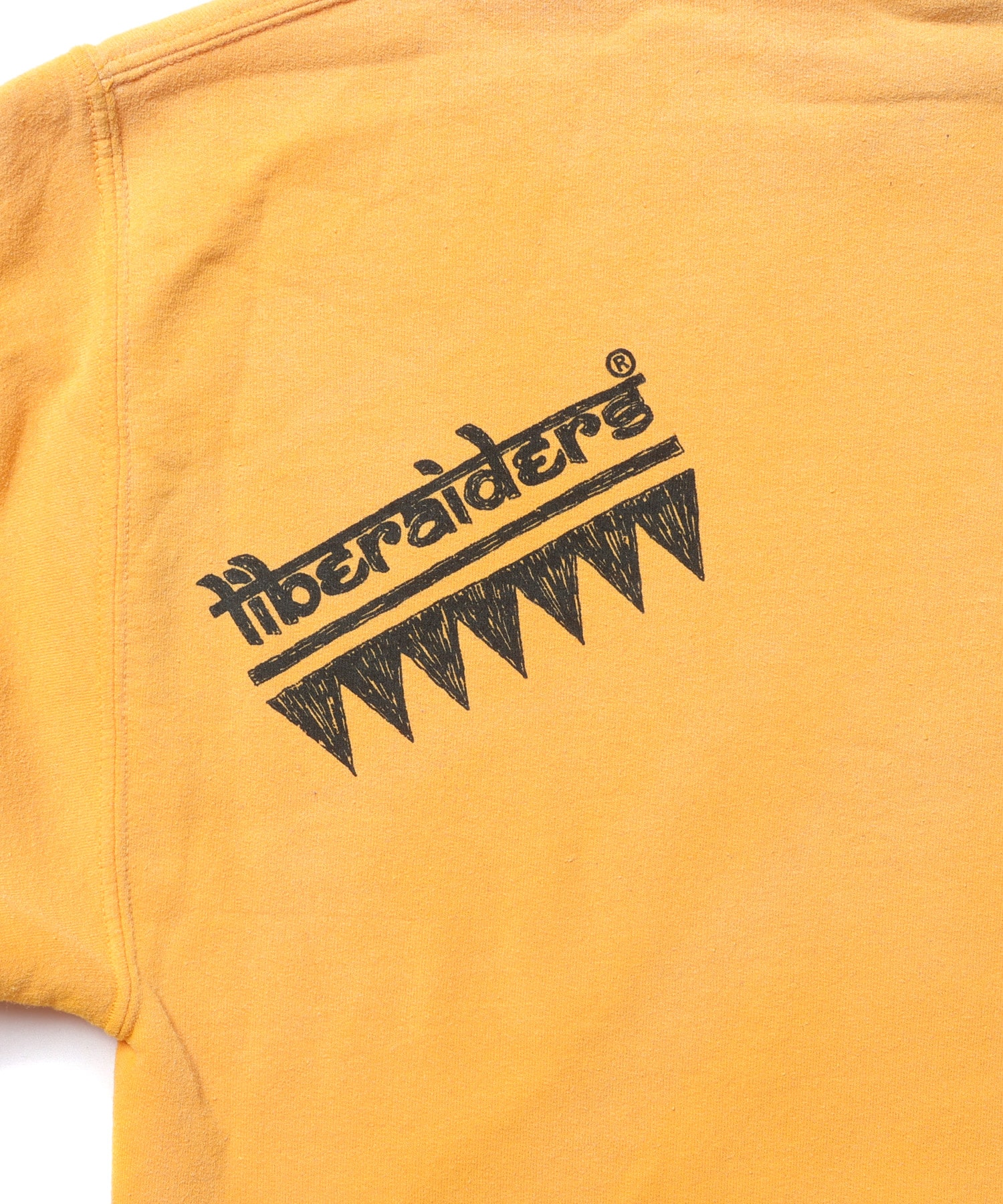 LIBERAIDERS HANDWRITING PRINT HOODIE YELLOWの画像