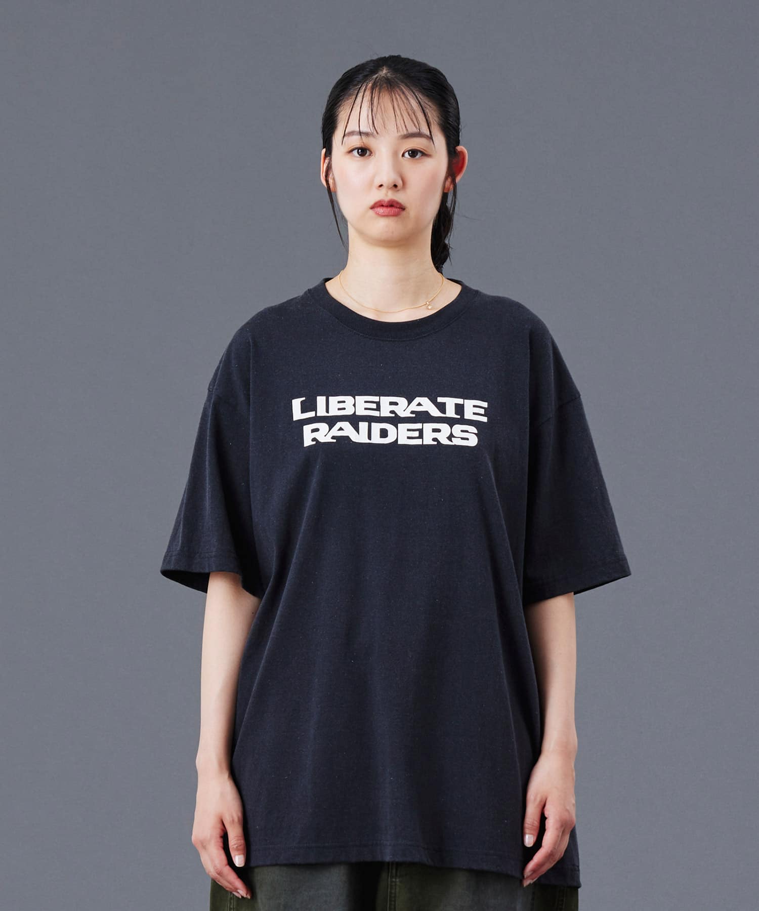 LIBERAIDERS LR LOGO TEE BLACKの画像
