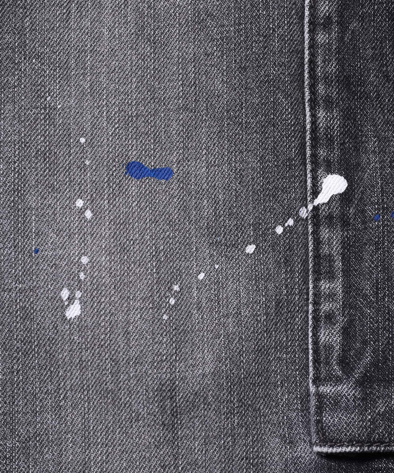 LIBERAIDERS DENIM CARGO PANTS BLACKの画像