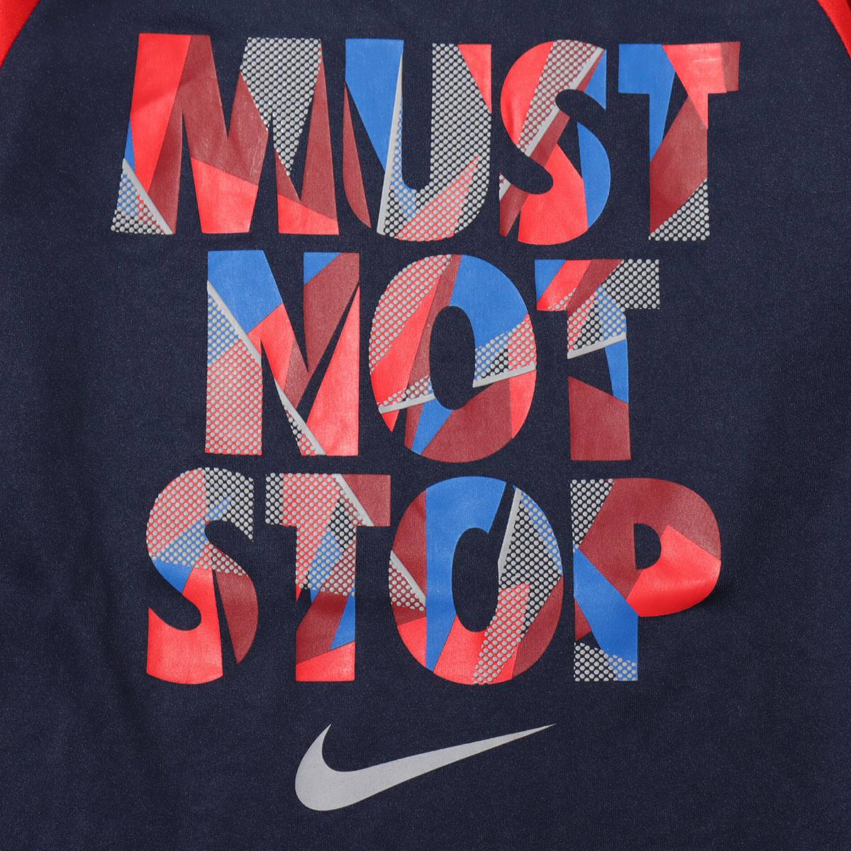 NIKE MUST NONSTOP DRI-FIT RAGRAN L/S TEE OBSIDIANの画像