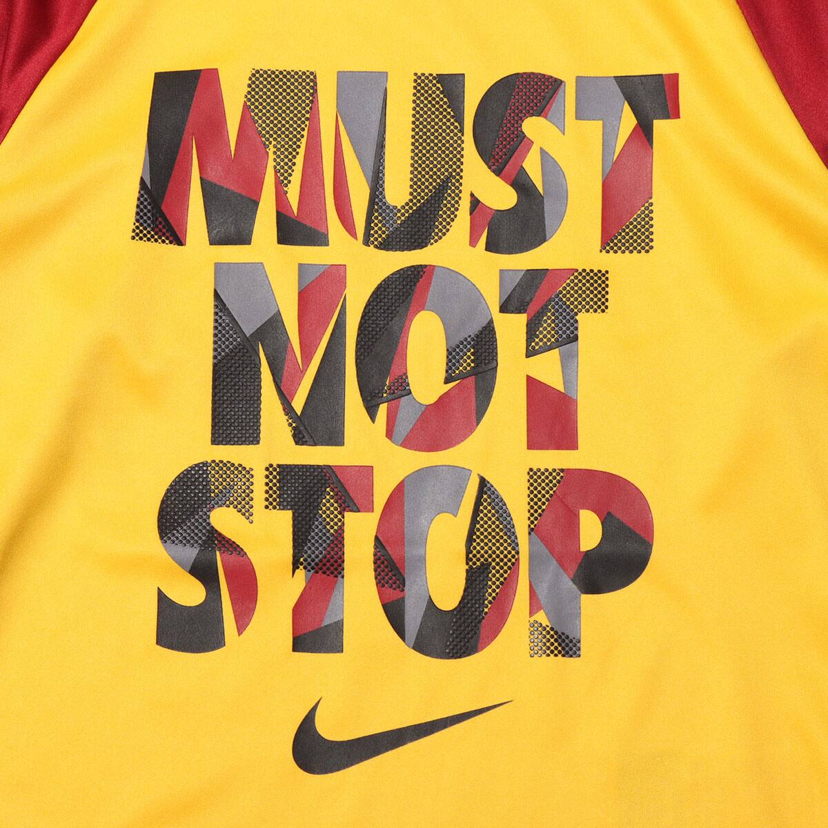 NIKE MUST NONSTOP DRI-FIT RAGRAN L/S TEE AMARILLOの画像