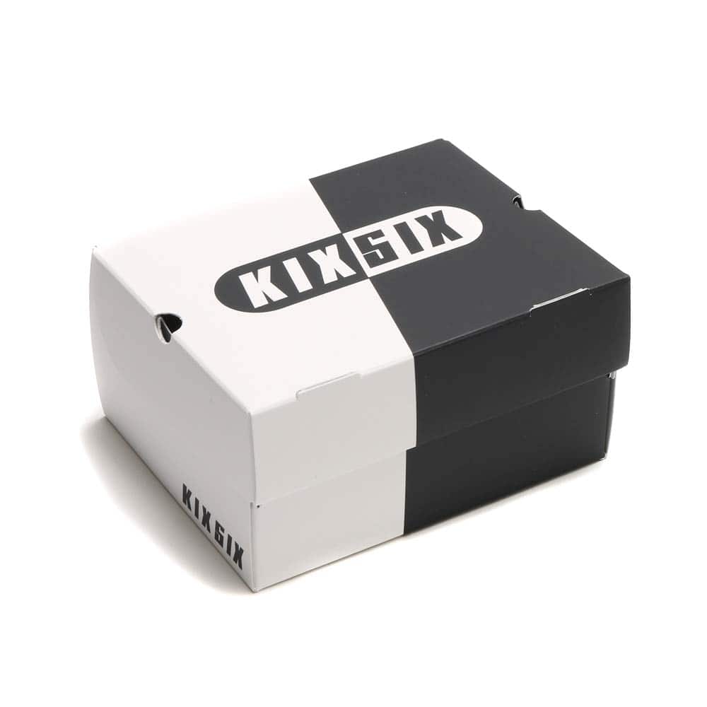 KIXSIX WAXED SHOELACE 2P  BLACK-WHITE/silverの画像