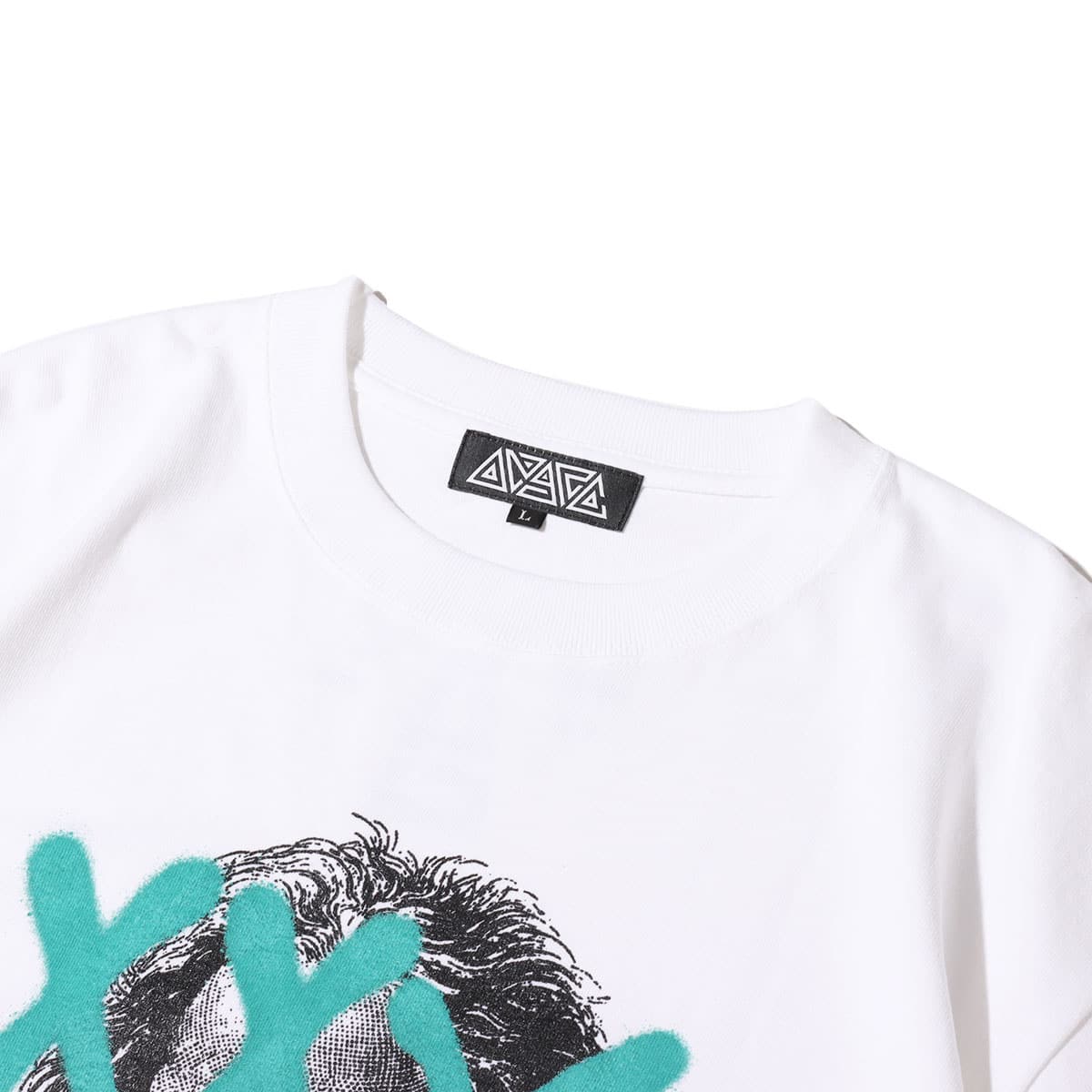 ANARC BEZOOMY TEE WHITE/GREEN 21SU-Iの画像