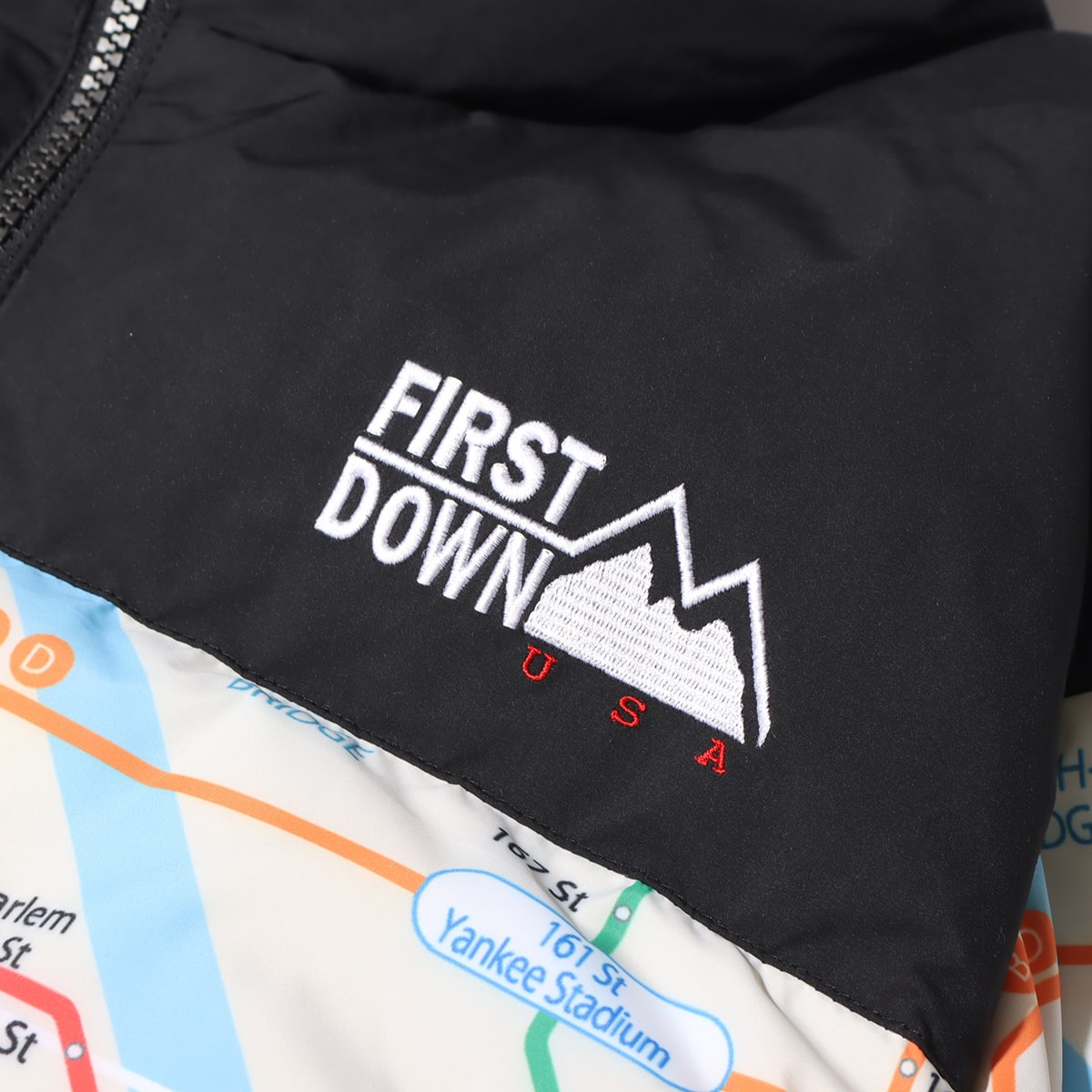 人気提案 Firstdown × atmos FIRST 別注ダウン atmos DOWN NYsubway XL