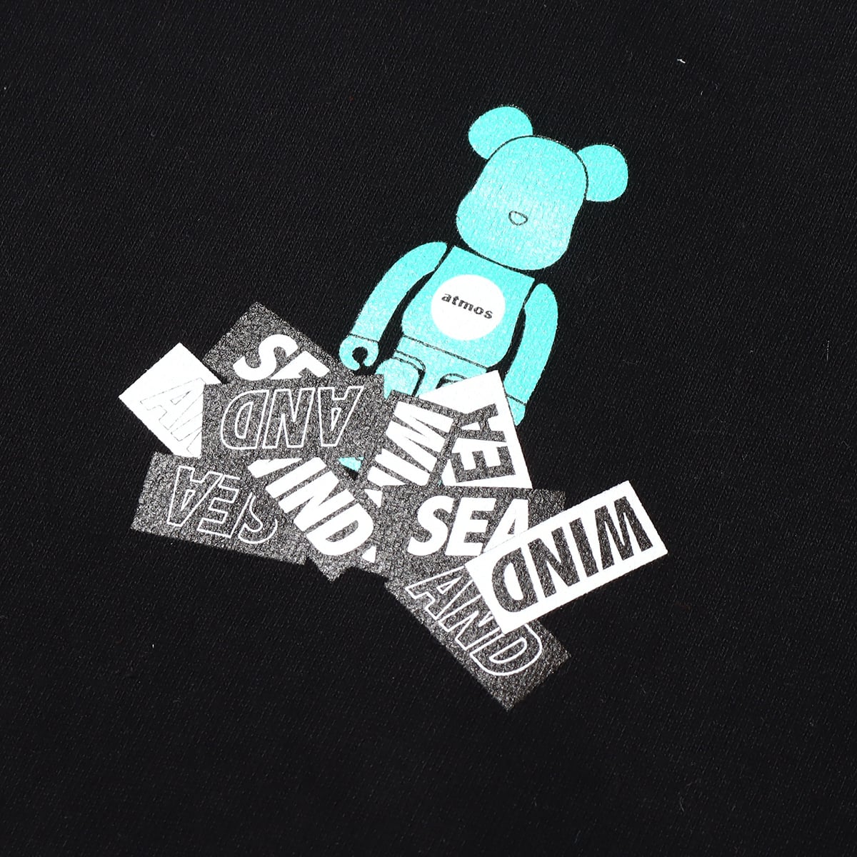 wind and sea × BE@RBRICK × atoms ベアTシャツ