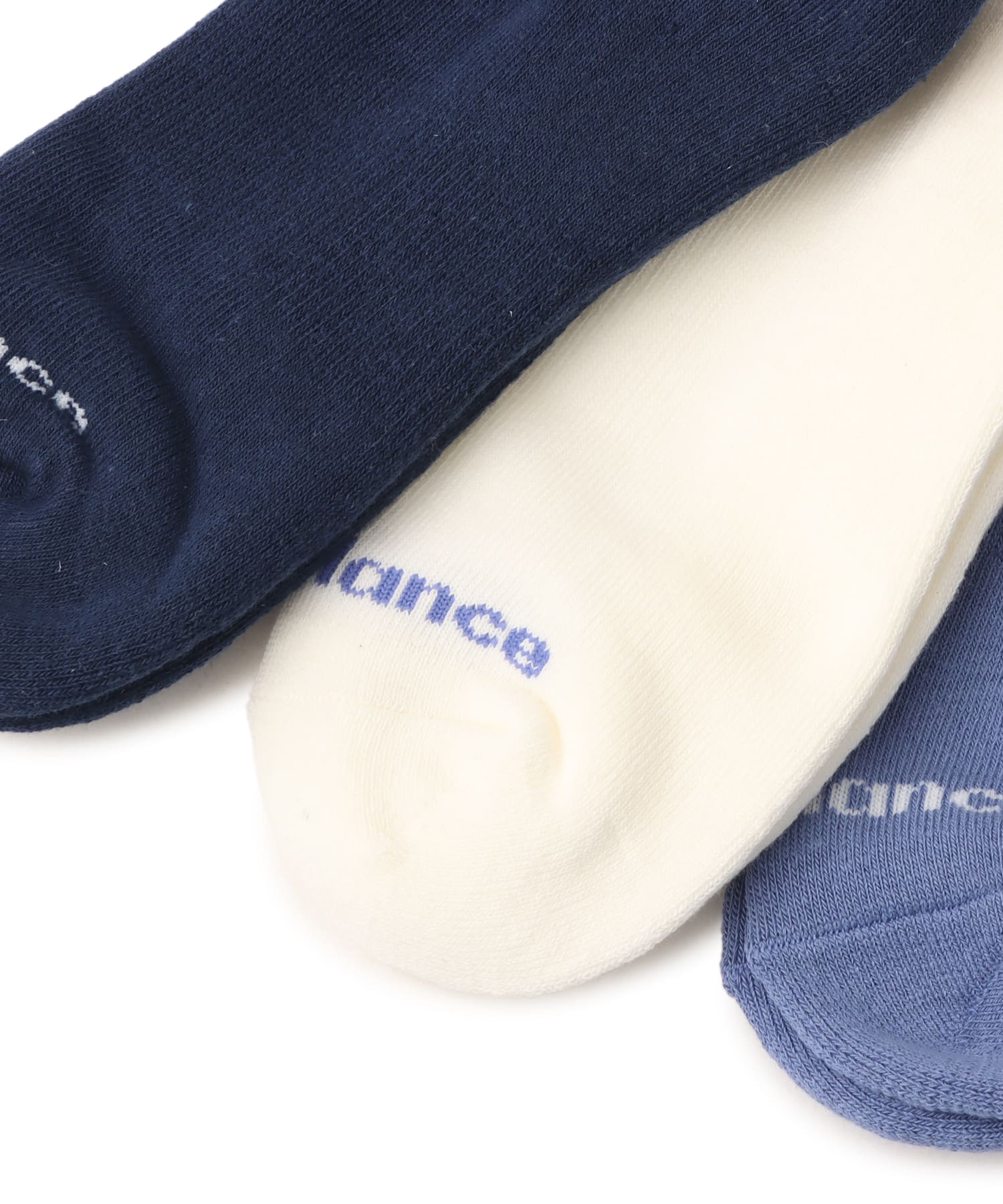New Balance Everyday Stripe Mid Carf Socks 3 Pack アソートカラー3の画像