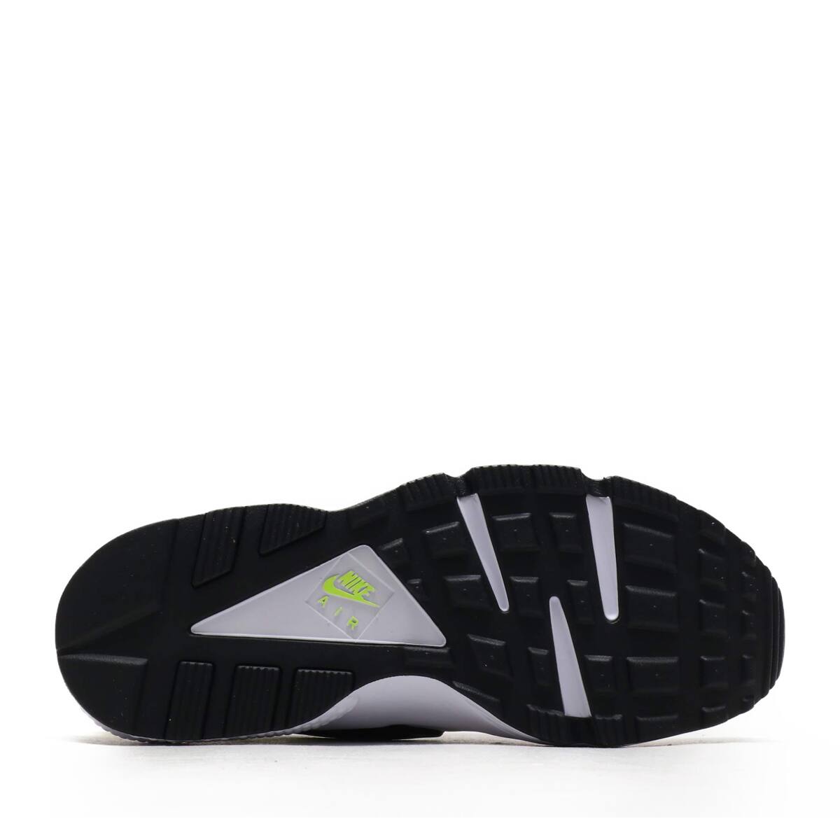black and neon huaraches