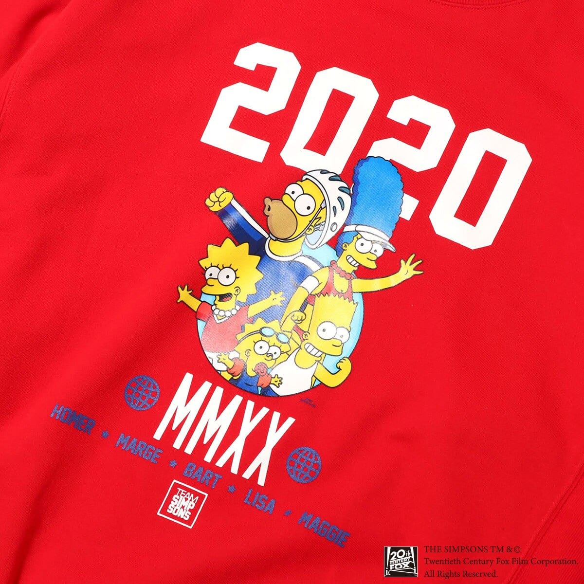 ATMOS LAB x THE SIMPSONS 2020 FAMILY CREW RED