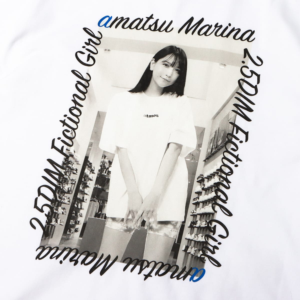 AMATSU MARINA x atmos atmos LOGO TEE WHITE（アマツ マリナ x