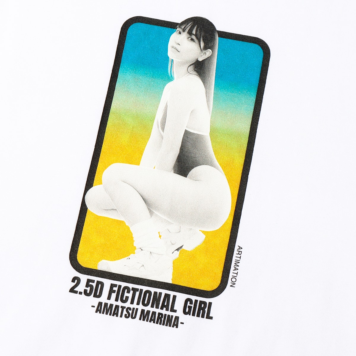 AMATSU MARINA x ARTIMATION BOX TEE WHITE 22FA-Sの画像