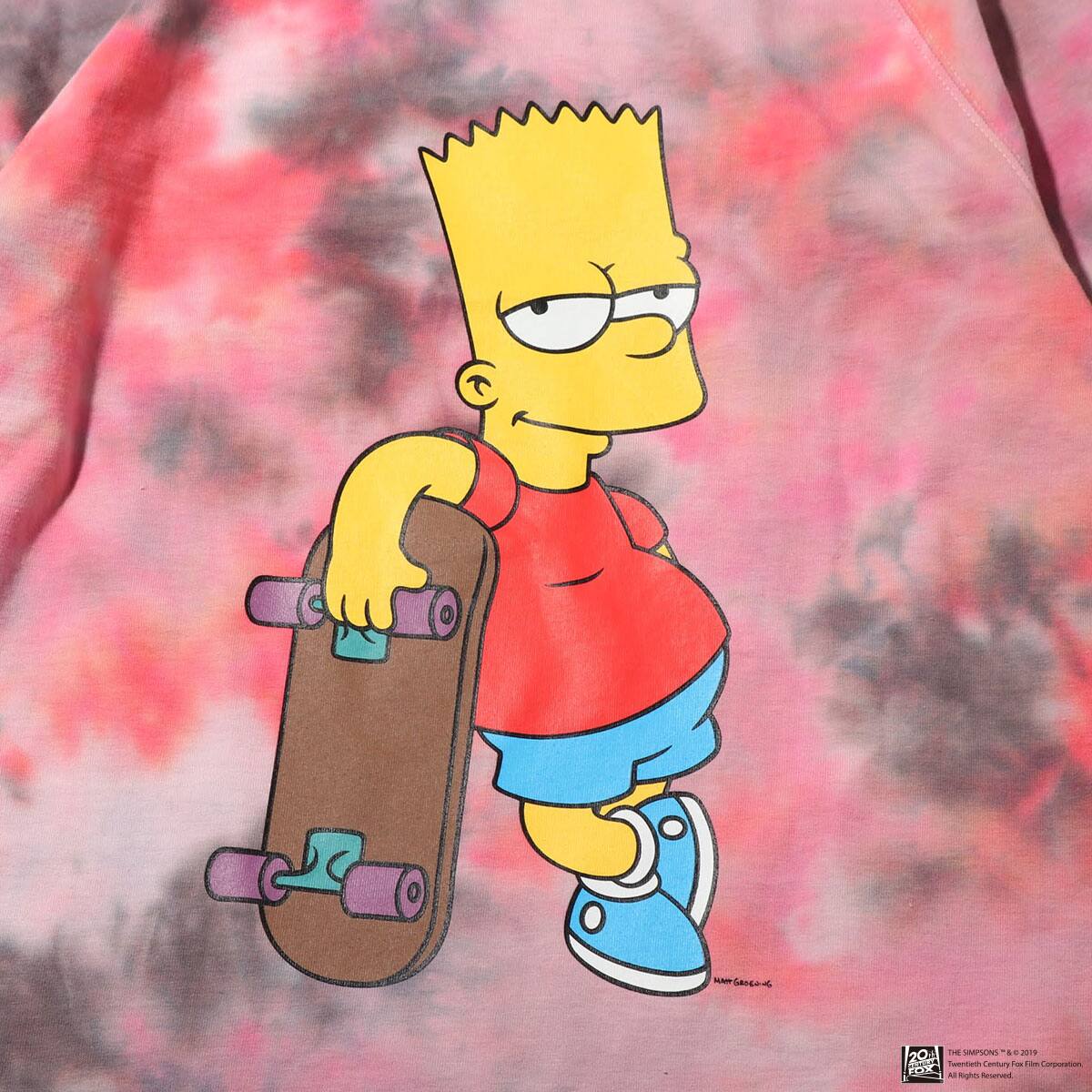 The Simpsons X Atmos Pink ワンショル タイダイ Tシャツ Pink 19sp S