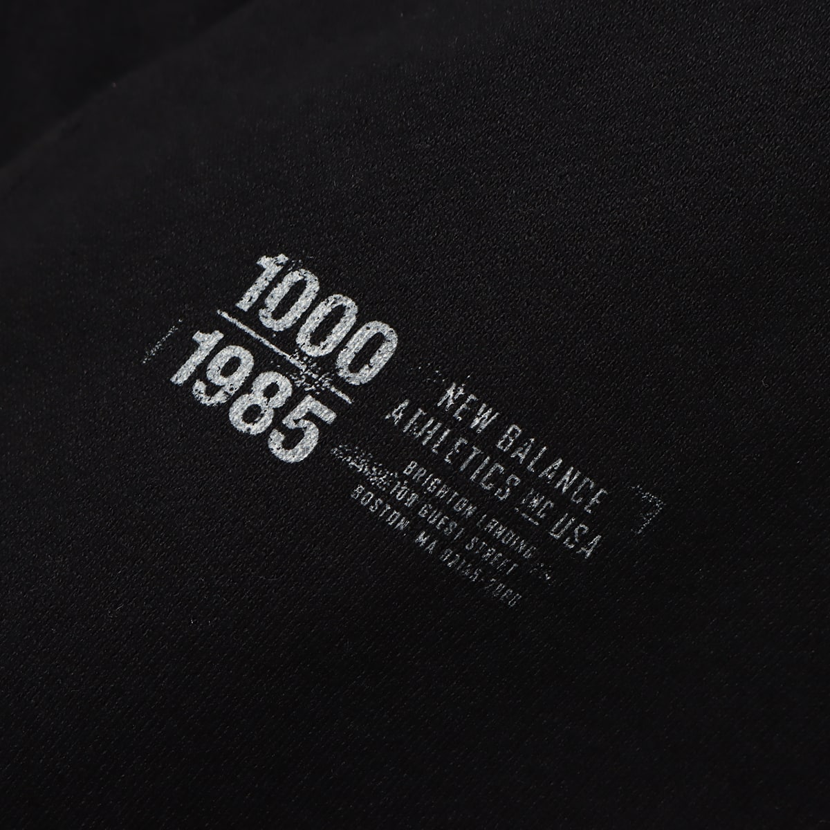 New Balance 1000 SWEAT CREWNECK REGULAR FIT ブラック 23FA-I