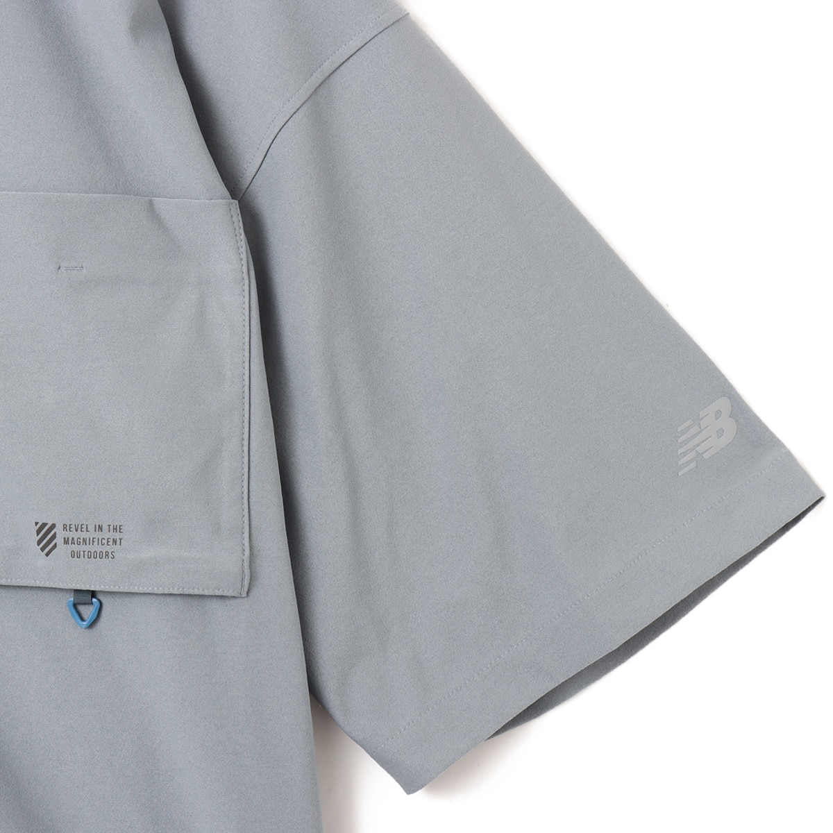 New Balance Oversized S/S Sunshield Shirt スレートグレーの画像