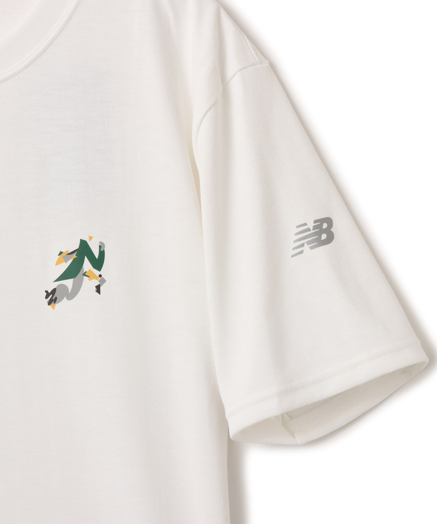 New Balance x GCP Run Chest Graphic T-Shirt WHITEの画像