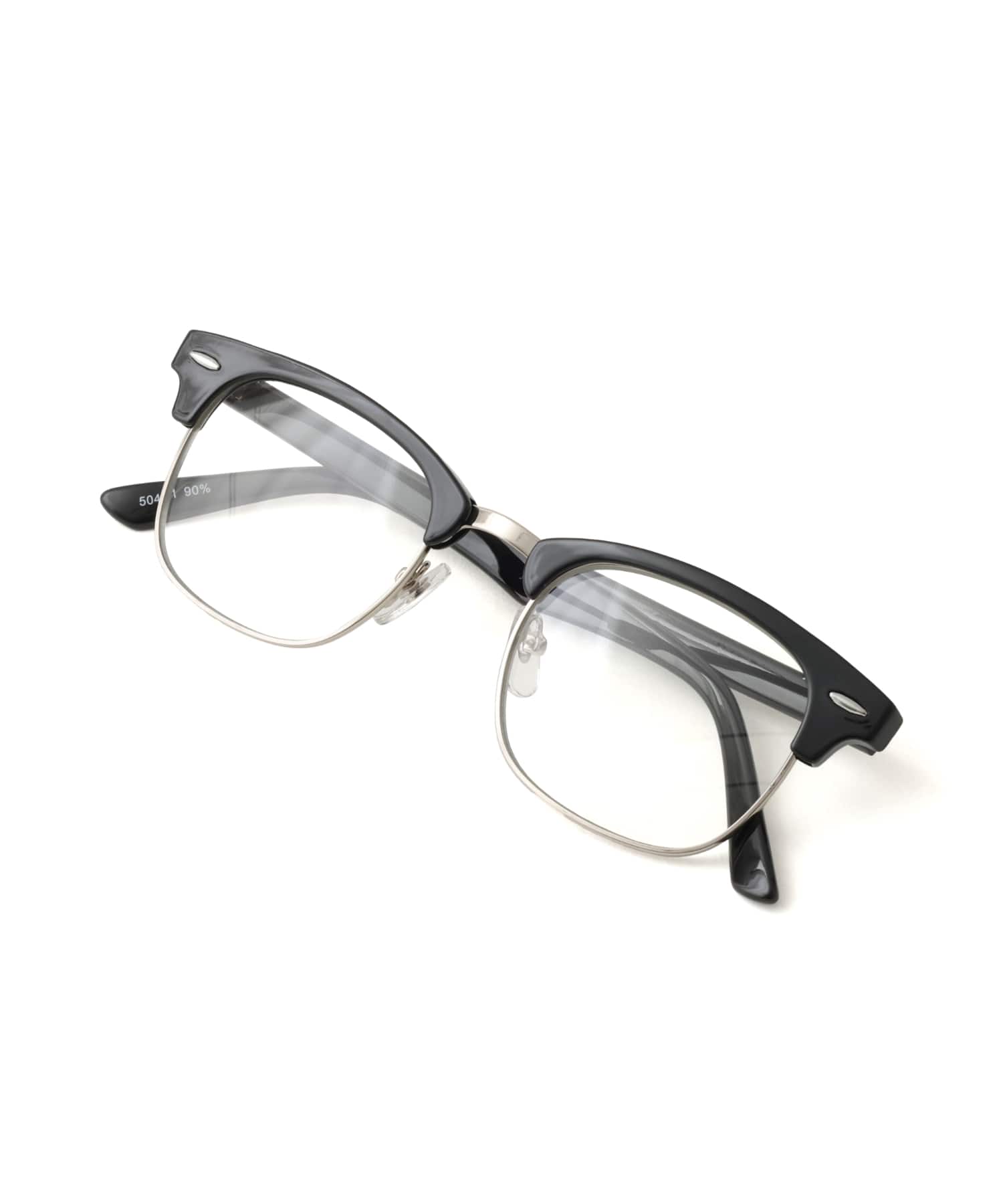 atmos pink Retro Browline Glasses BLACKの画像