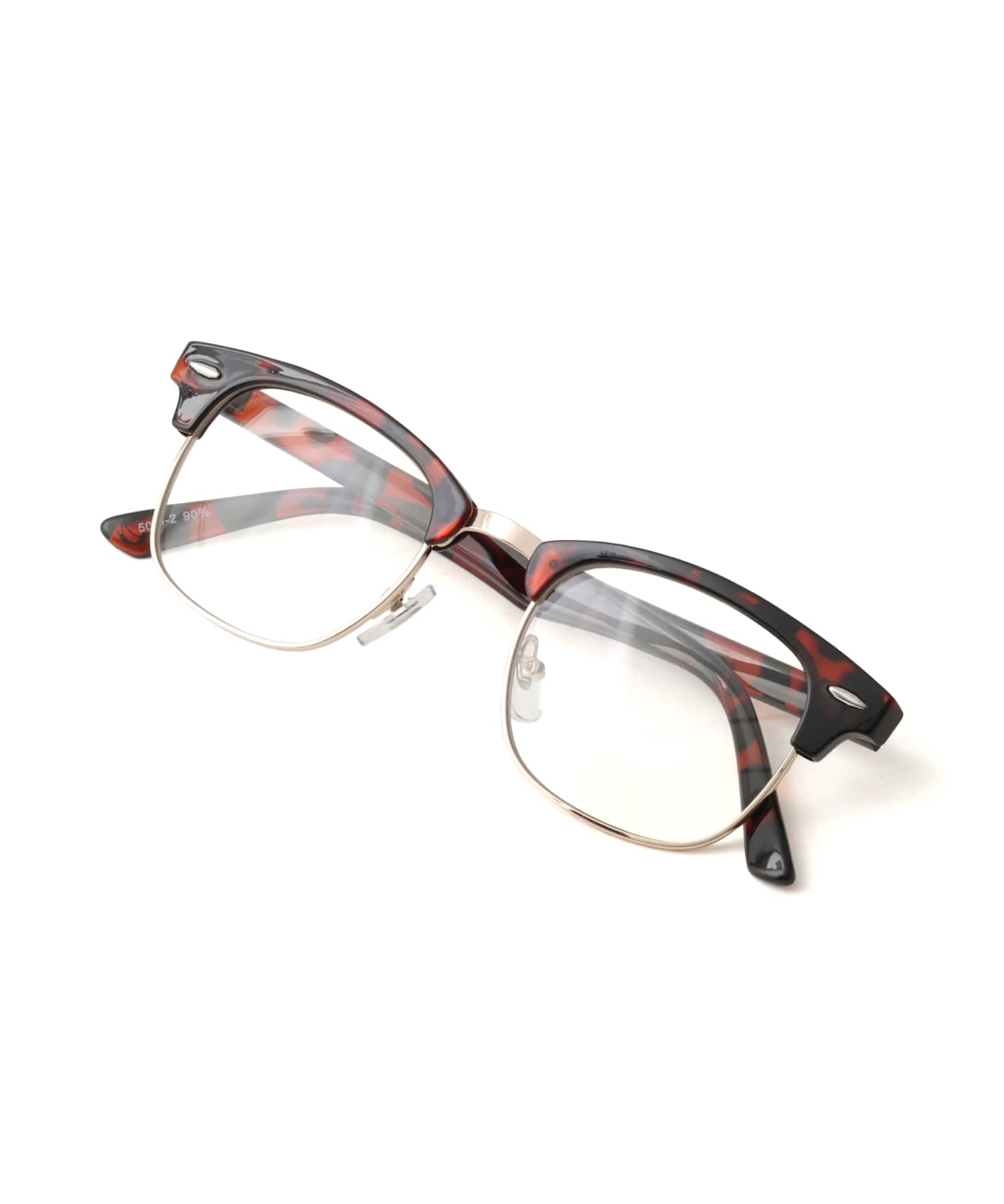 atmos pink Retro Browline Glasses BROWNの画像