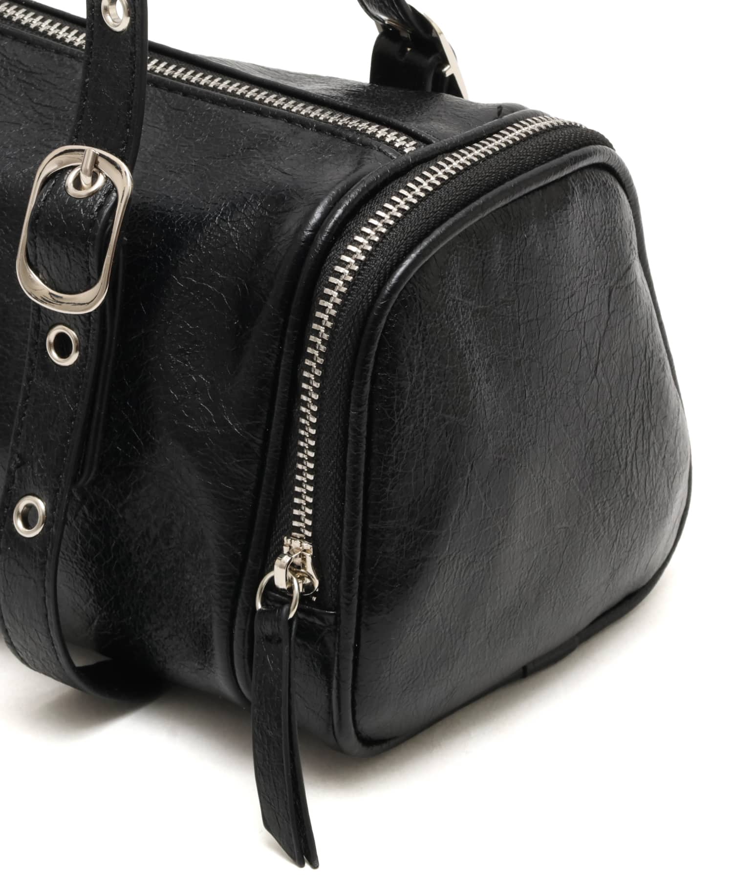 atmos pink Studded Belt Mini Boston Bag BLACKの画像