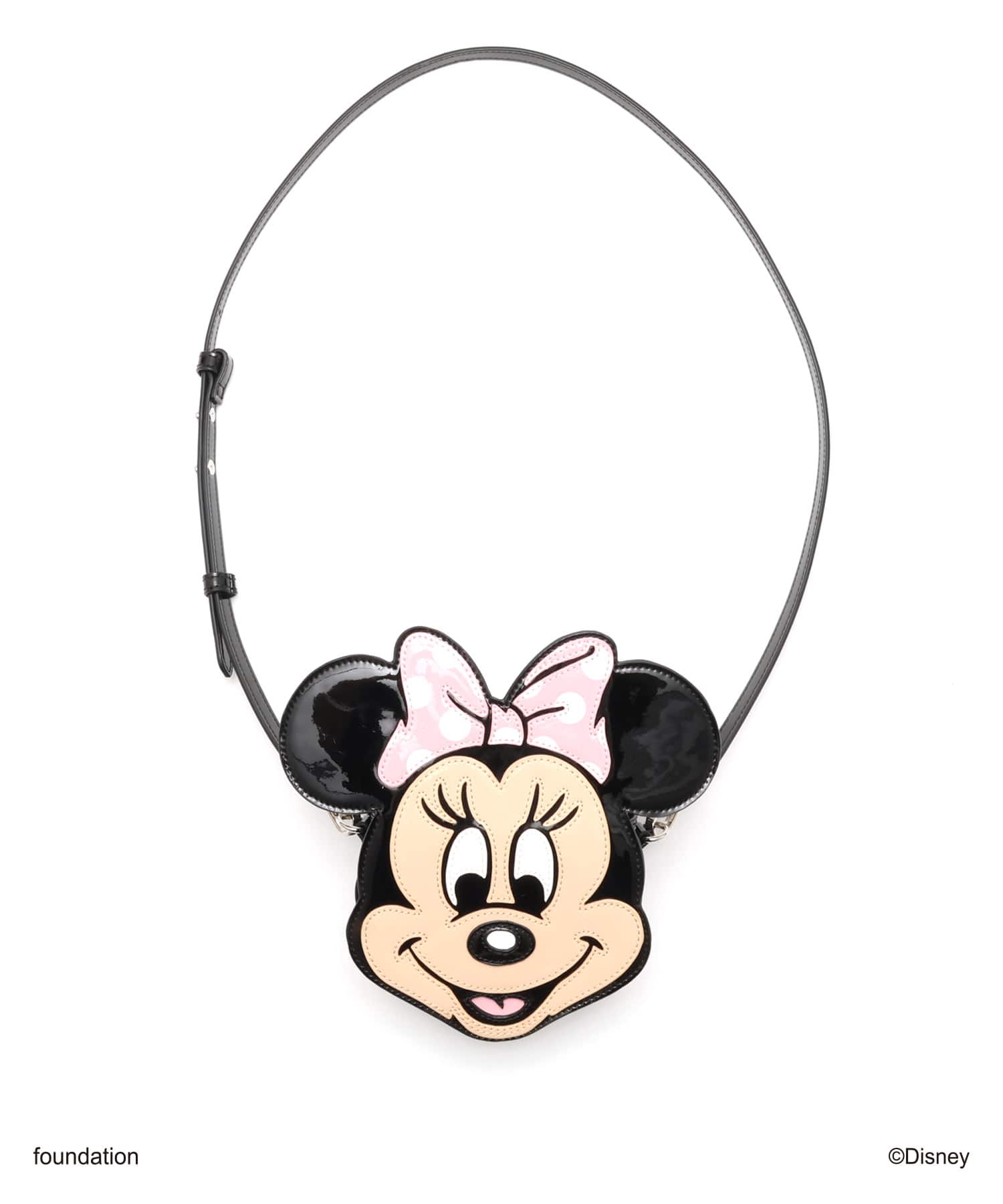 MICKEY & MINNIE / atmos pink Big Face Pouch MINNIEの画像